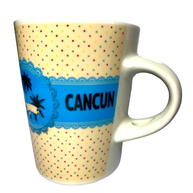 CANCUN COATIMUNDI MUG Ceramic Mexico Ringtail Coati Raccoon Coffee Cup