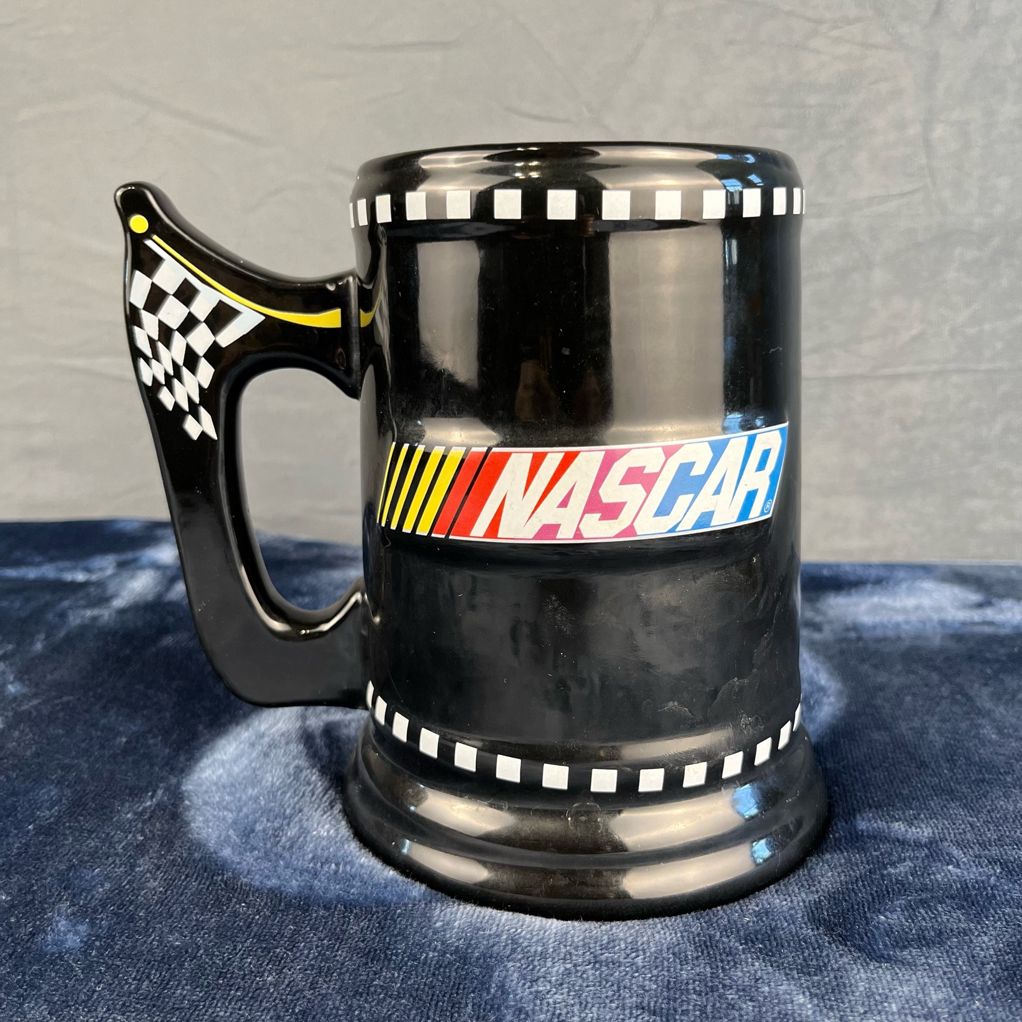 Vintage 2003 NASCAR Big A Coffee Mug Race Car Cup Clay Microwave Safe