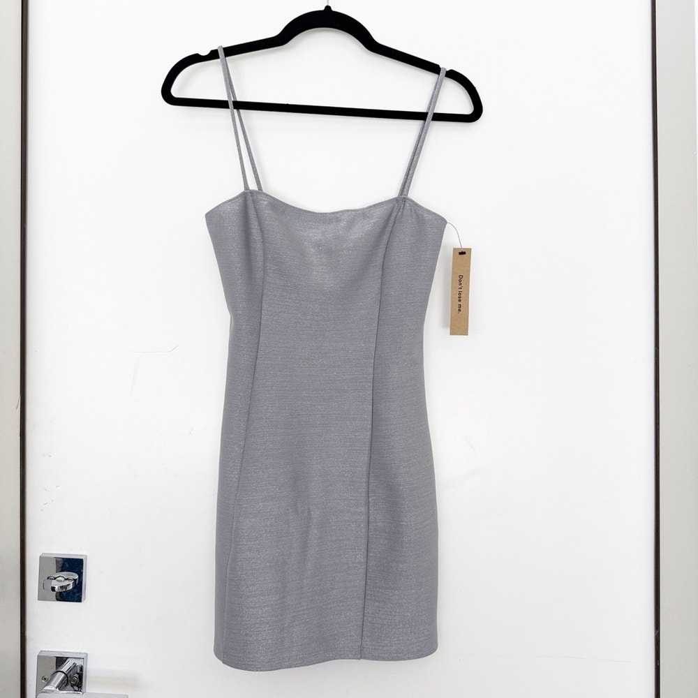 NWT NEW Reformation Crawford Mini Bodycon Dress Grey Sparkle Size Medium |  eBay