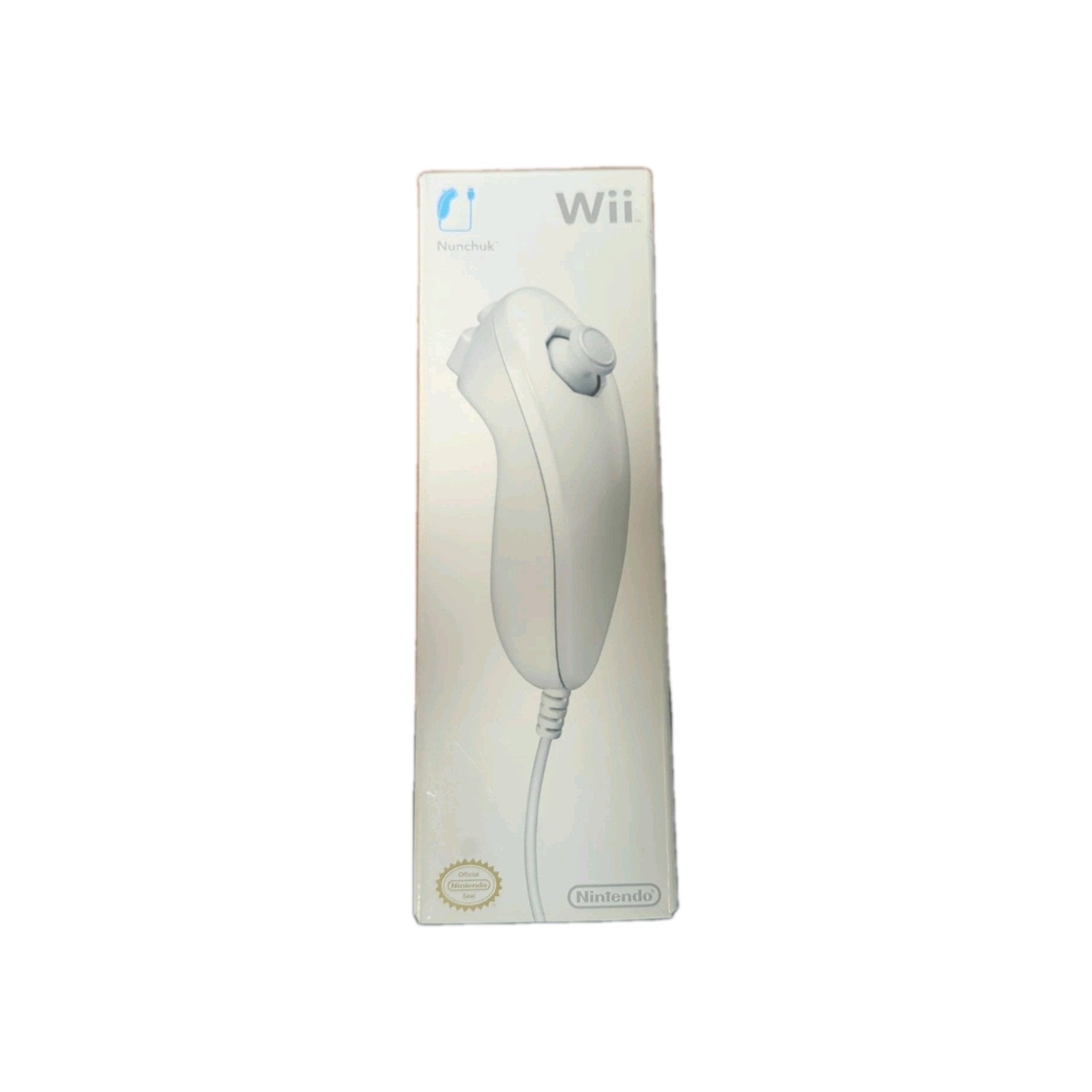 Nintendo Wii White Nunchuck Controller RVL A FW2 USZ OEM Brand New Sealed NIB