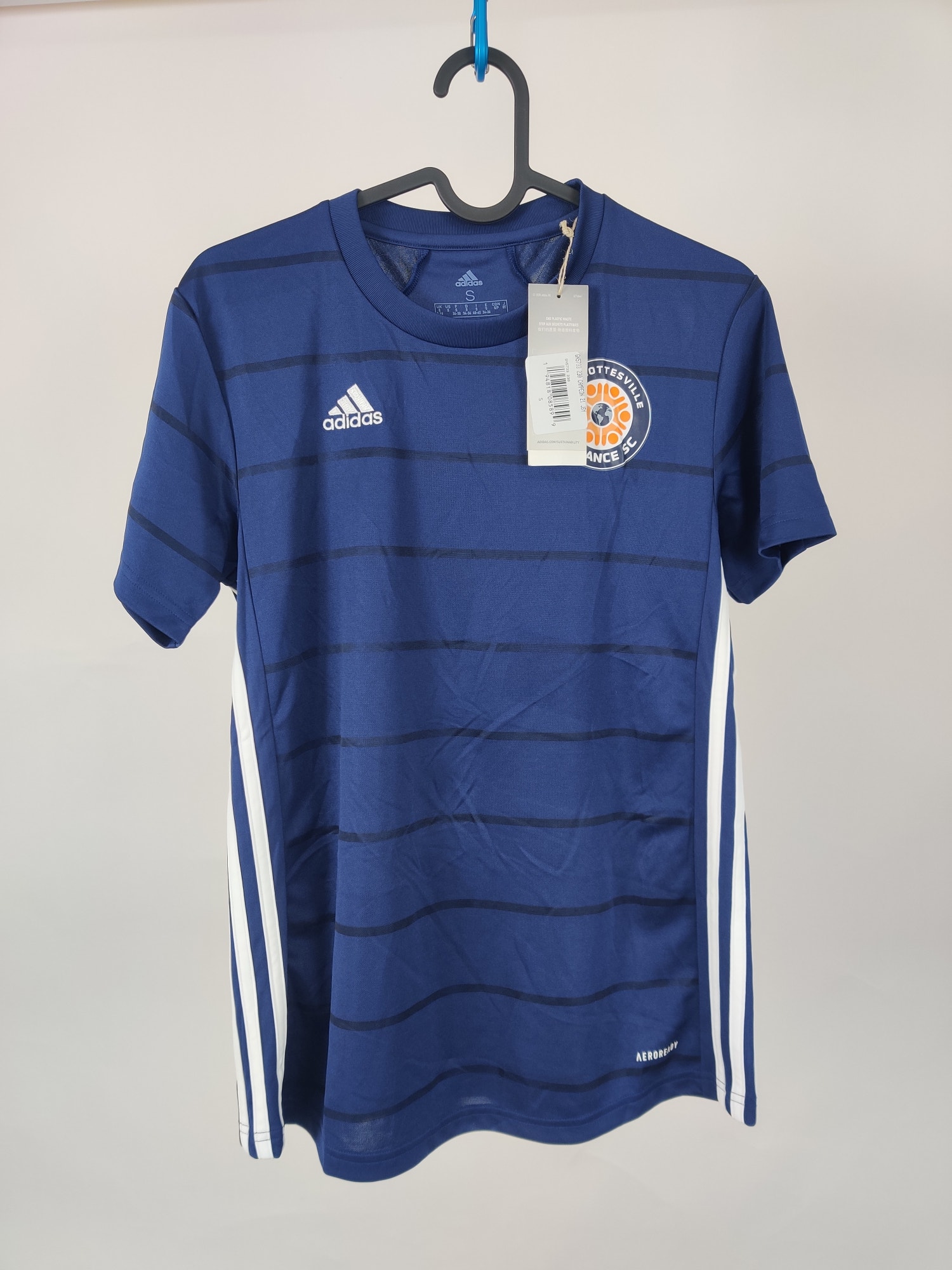 (V) NEW Adidas  Women Charlottesville Alliance SC #17 shirt soccer jersey sz S - Picture 1 of 10