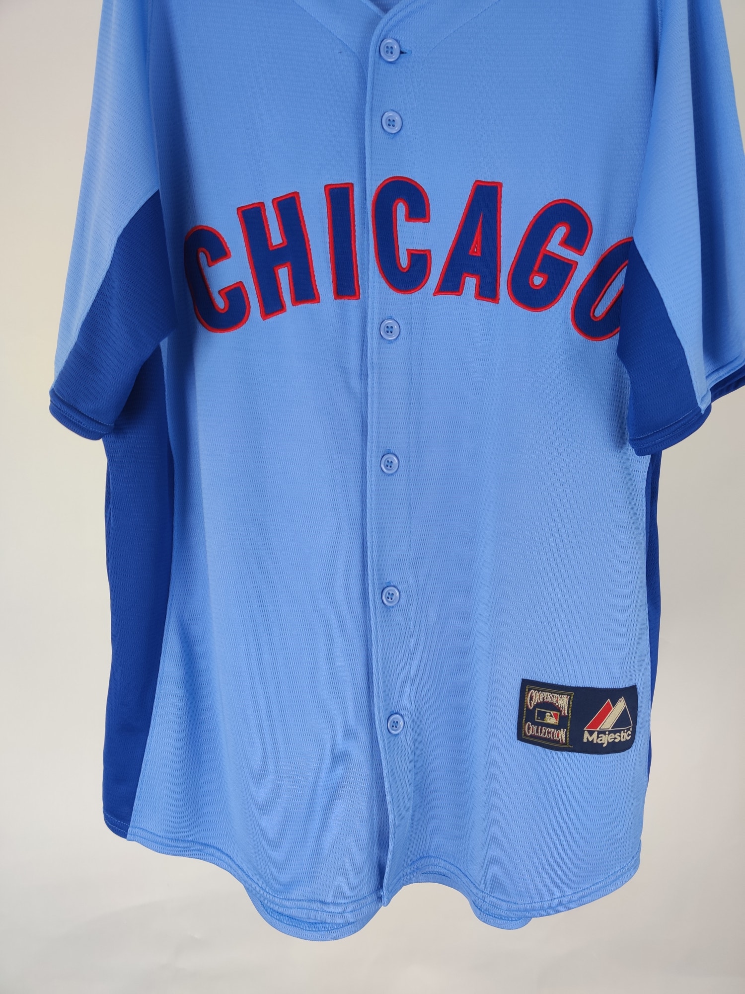 (V)  Chicago Cubs Men RARE EDITION Cooperstown COLLECTION MAJESTIC Jersey - Picture 11 of 11