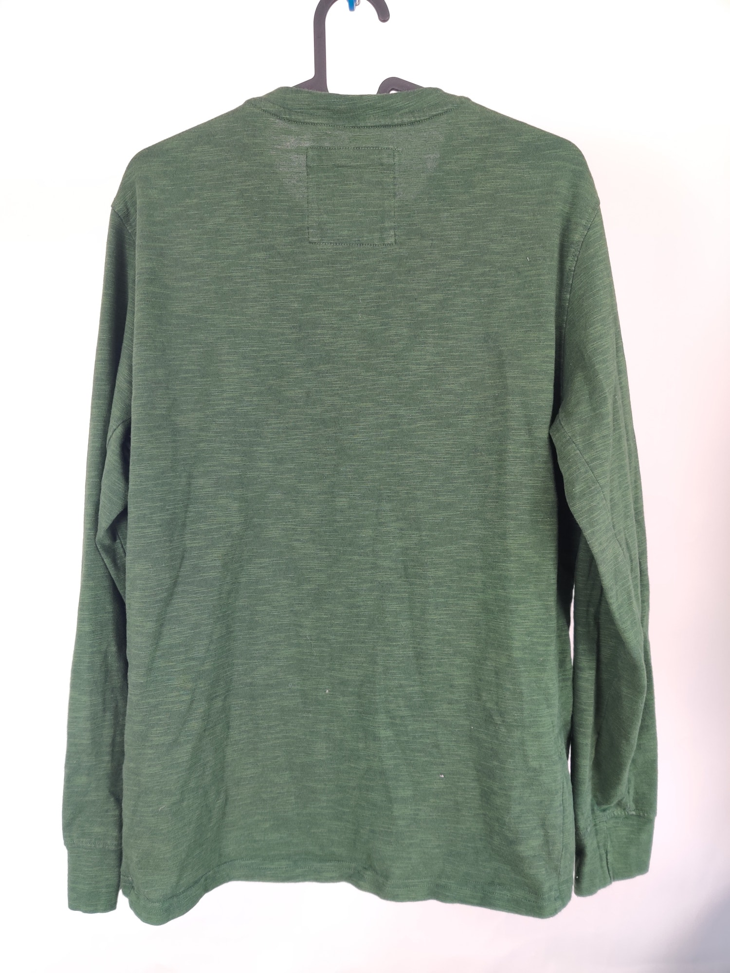 (V) prAna Men shirt LS casual sport olive green sz M  - Picture 4 of 8