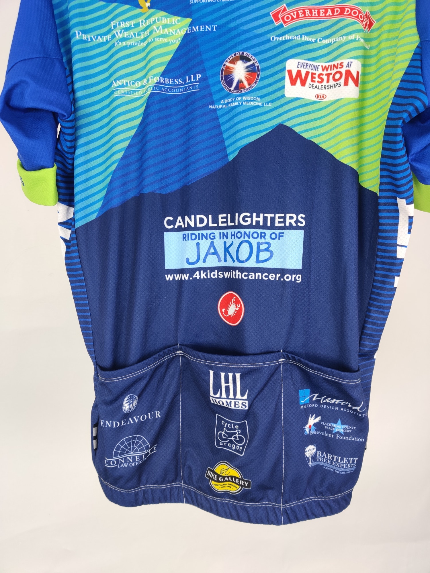 (V) Castelli Candlelighters Men cycling jersey lightweight multicolor sz XL  - Picture 11 of 11