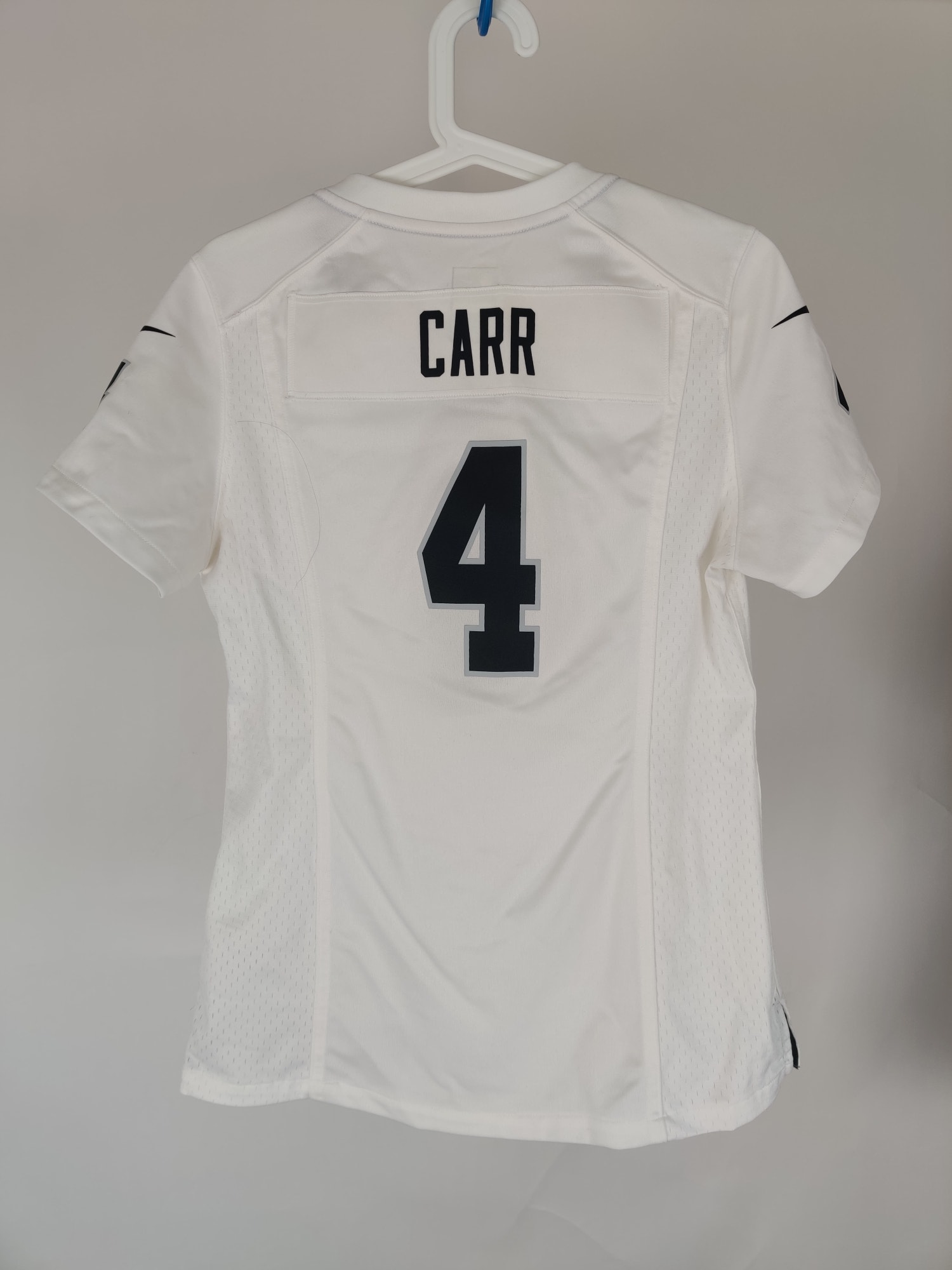 (V) Nike NFL on Field Women jersey Carr #4 white sport football sz S  - Picture 6 of 11