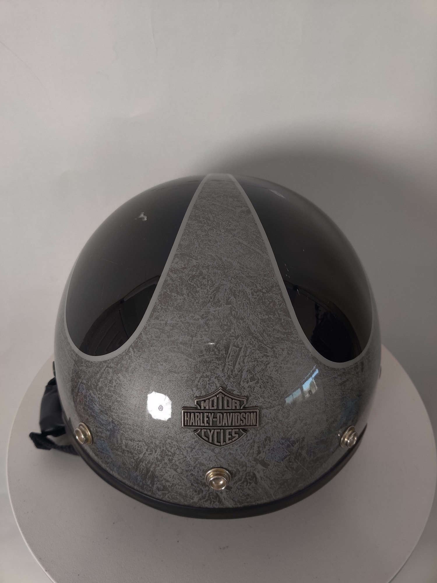 (V) Harley Davidson helmet Dot Ricochet Half motorcycle sz XS Italy made - Picture 4 of 11