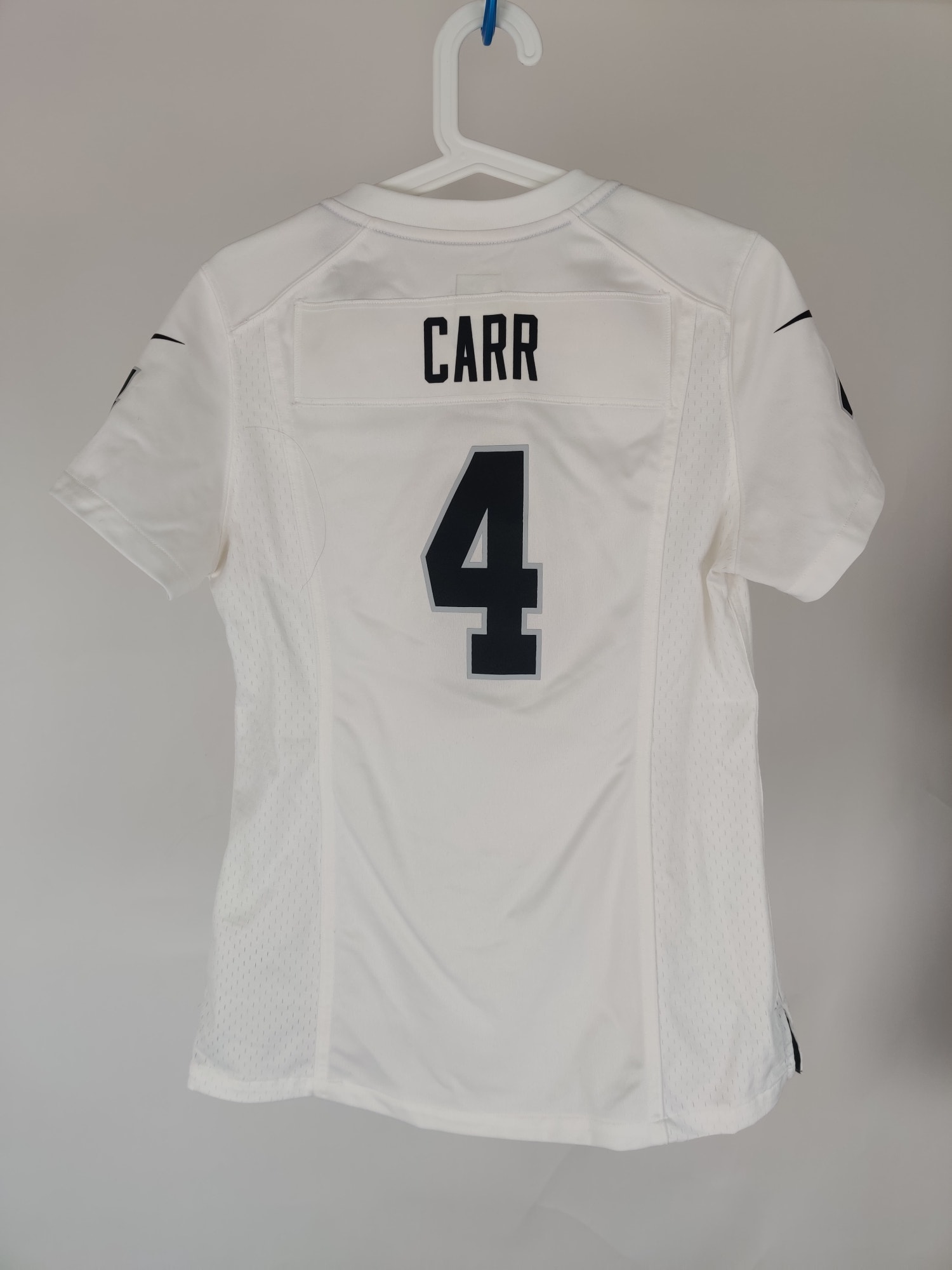 (V) Nike NFL on Field Women jersey Carr #4 white sport football sz S  - Picture 2 of 11