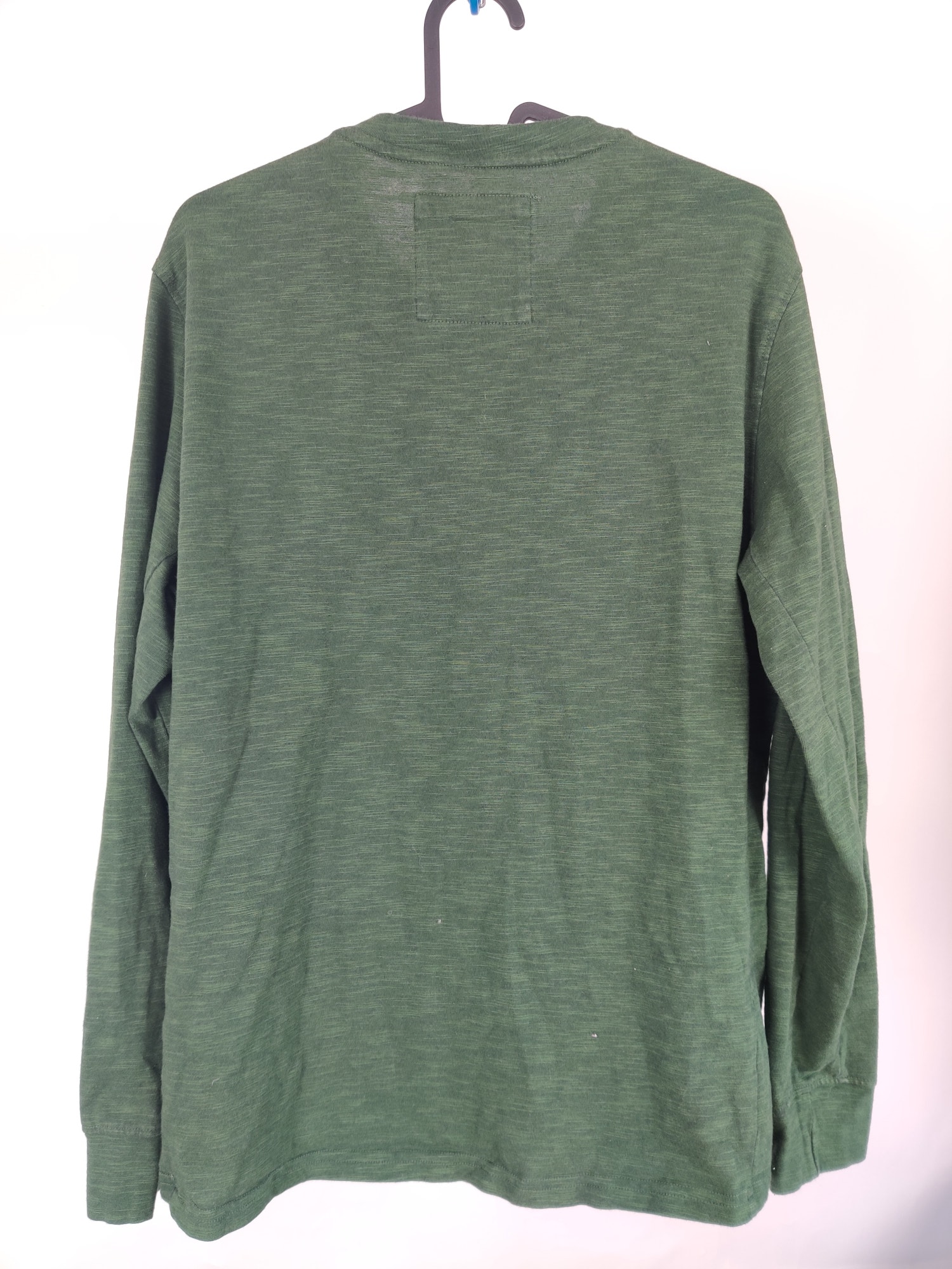 (V) prAna Men shirt LS casual sport olive green sz M  - Picture 6 of 8