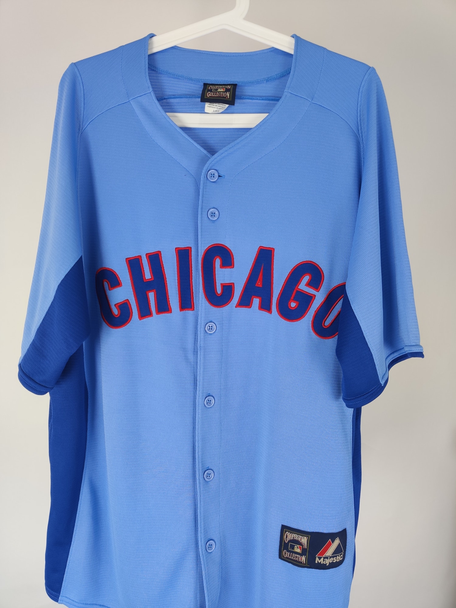(V)  Chicago Cubs Men RARE EDITION Cooperstown COLLECTION MAJESTIC Jersey - Picture 3 of 11