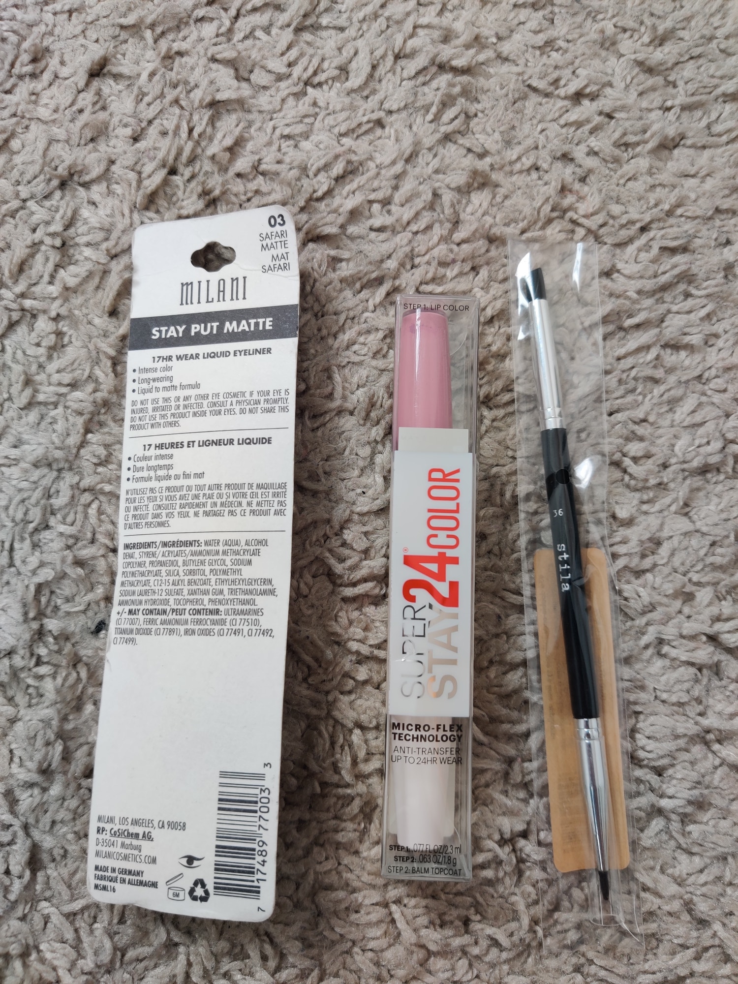 (V) Lot of Maybelline eyeliner crayon lipstick 💄 Millani liquid eyeliner 255 - Picture 9 of 9