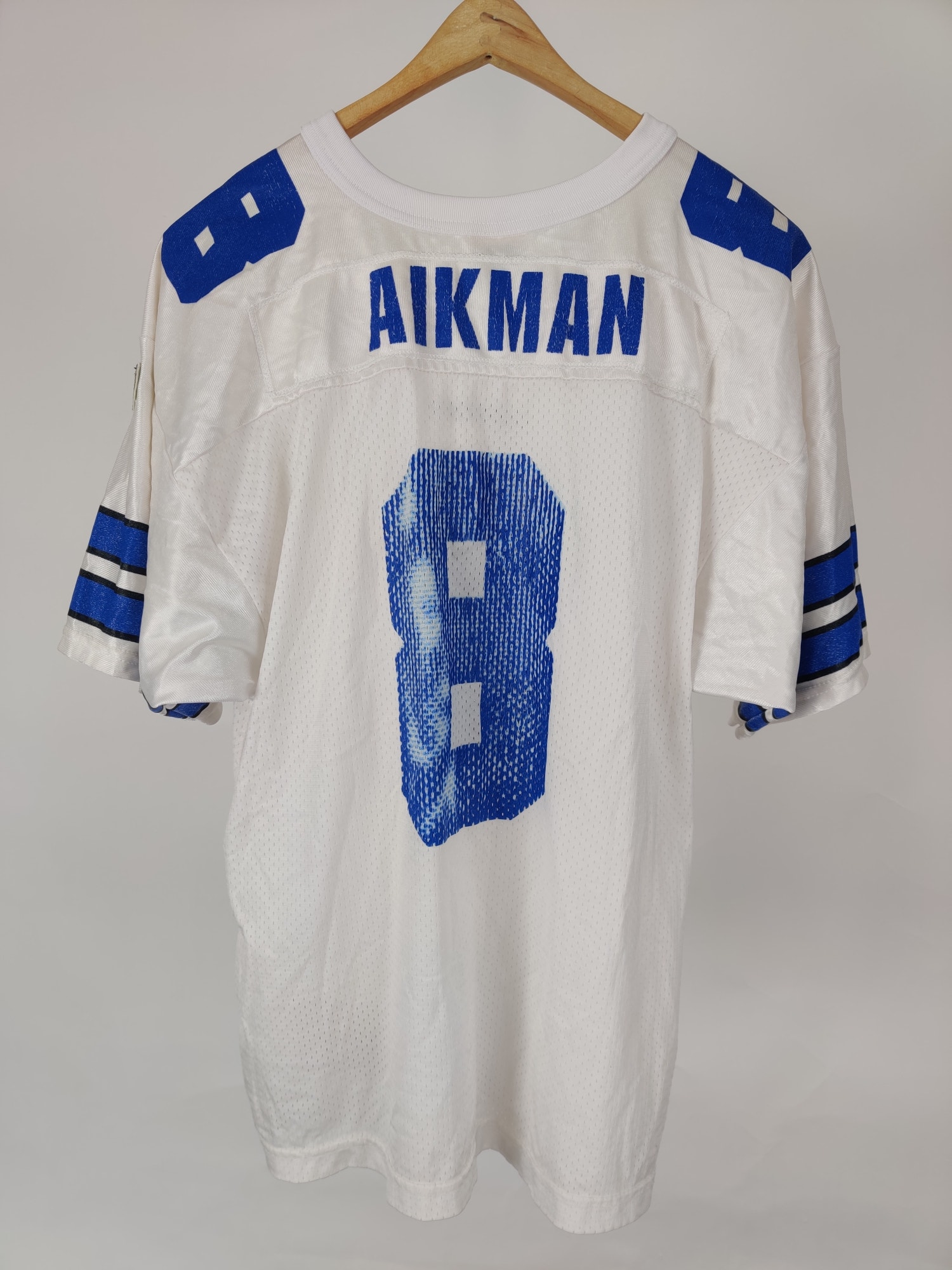 (V) Aikman #8 Vintage Wilson Youth Cowboys NFL Jersey Sz XL USA made  - Picture 7 of 10