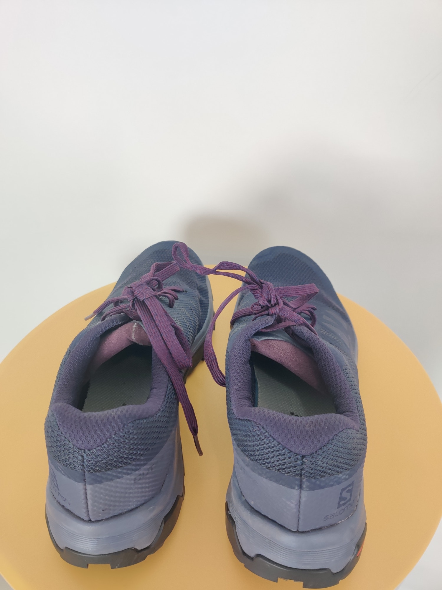 (V) Salomon Women shoes sandals hiking running sport purple contagrip sz 8 - Picture 4 of 12