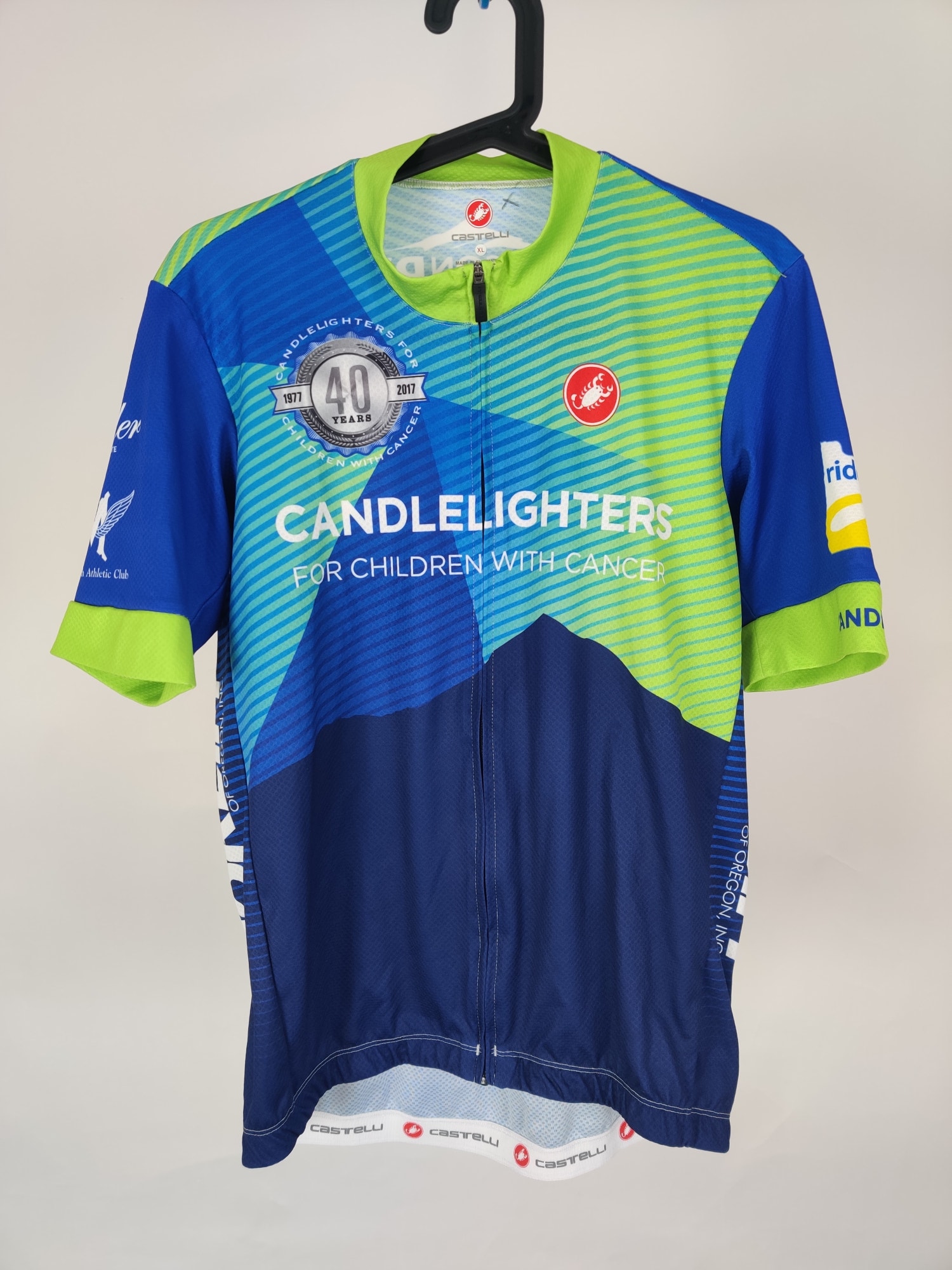 (V) Castelli Candlelighters Men cycling jersey lightweight multicolor sz XL  - Picture 8 of 11