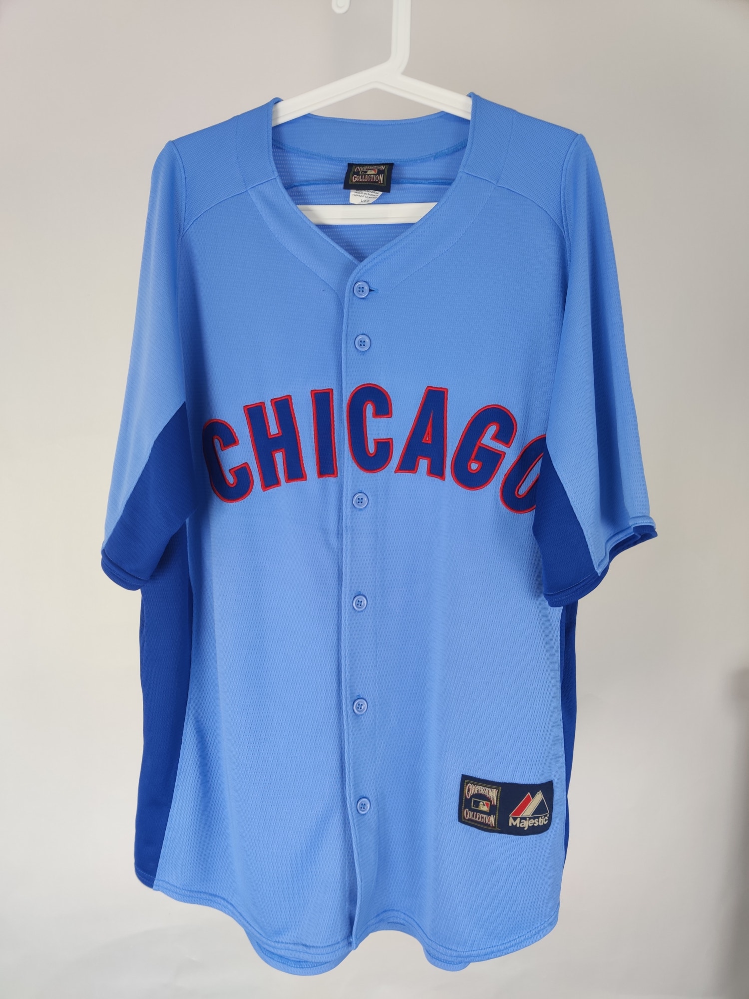 (V)  Chicago Cubs Men RARE EDITION Cooperstown COLLECTION MAJESTIC Jersey - Picture 2 of 11