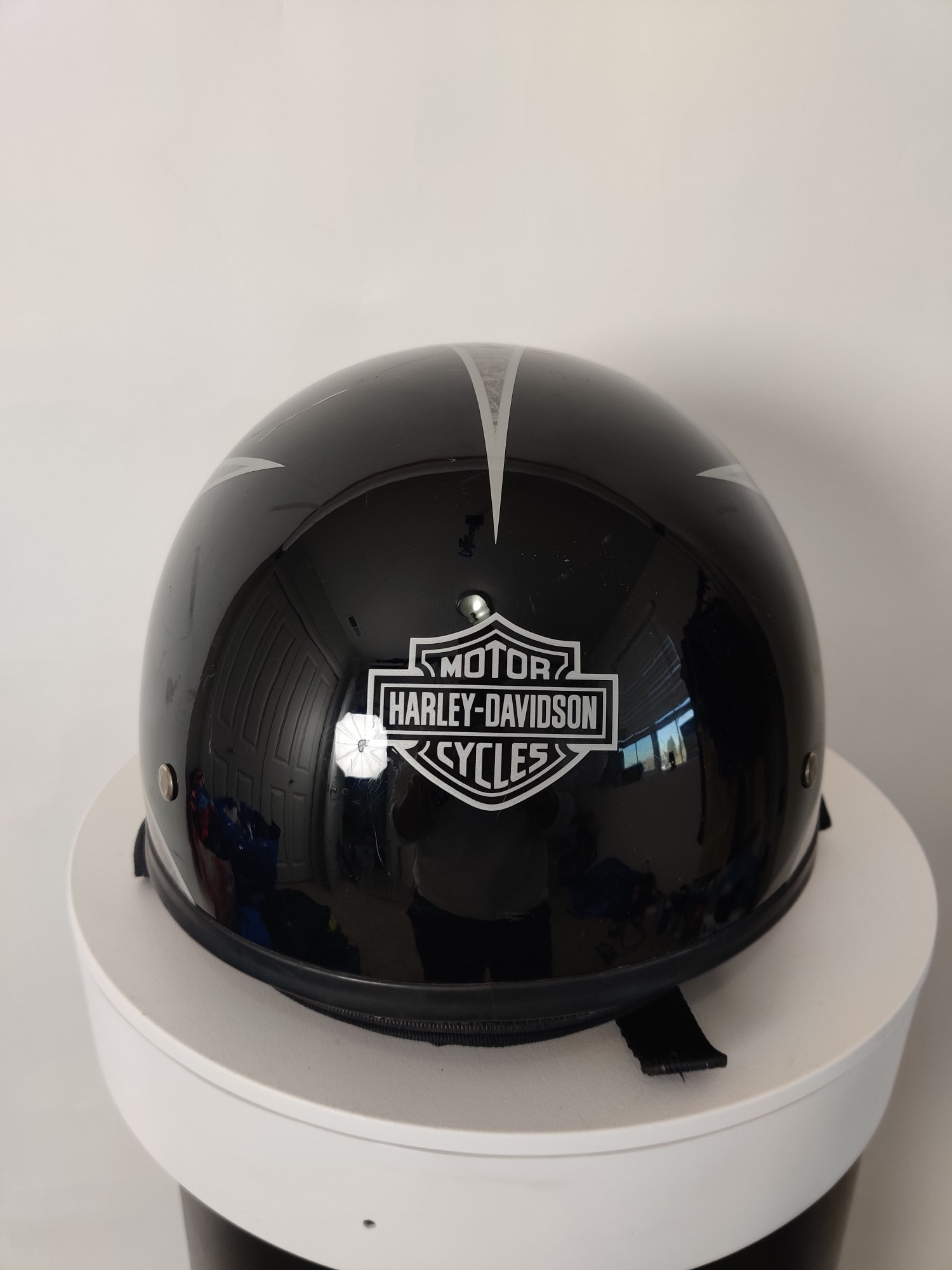 (V) Harley Davidson helmet Dot Ricochet Half motorcycle sz XS Italy made - Picture 2 of 11