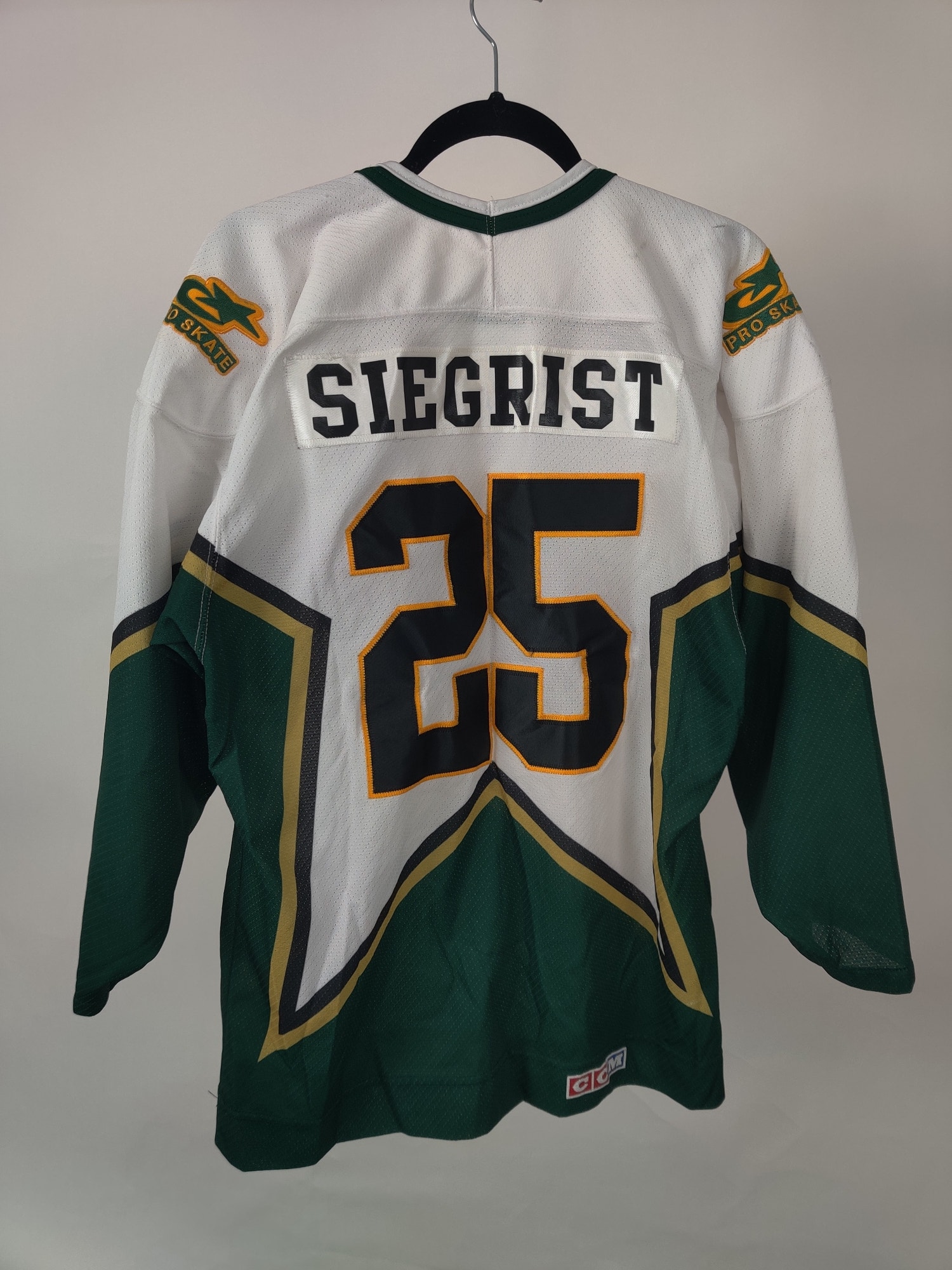 (V)CCM PRO SKATE STARS SIEGRIST #25 RARE Men HOCKEY CANADA MADE jersey S - Picture 9 of 10