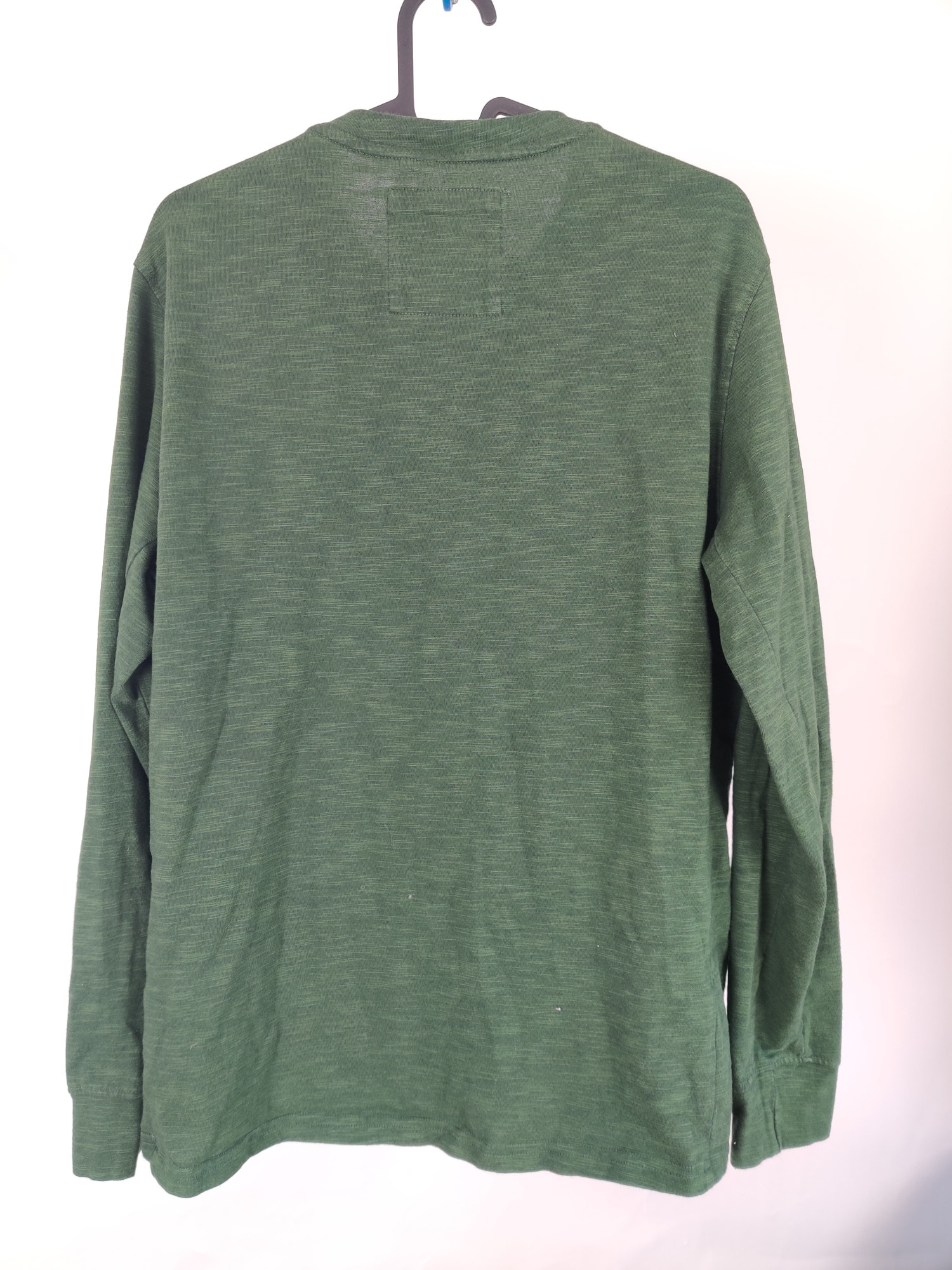 (V) prAna Men shirt LS casual sport olive green sz M  - Picture 5 of 8