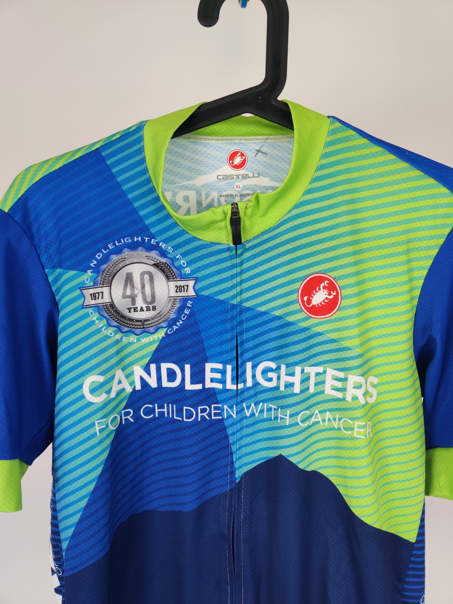 (V) Castelli Candlelighters Men cycling jersey lightweight multicolor sz XL  - Picture 4 of 11