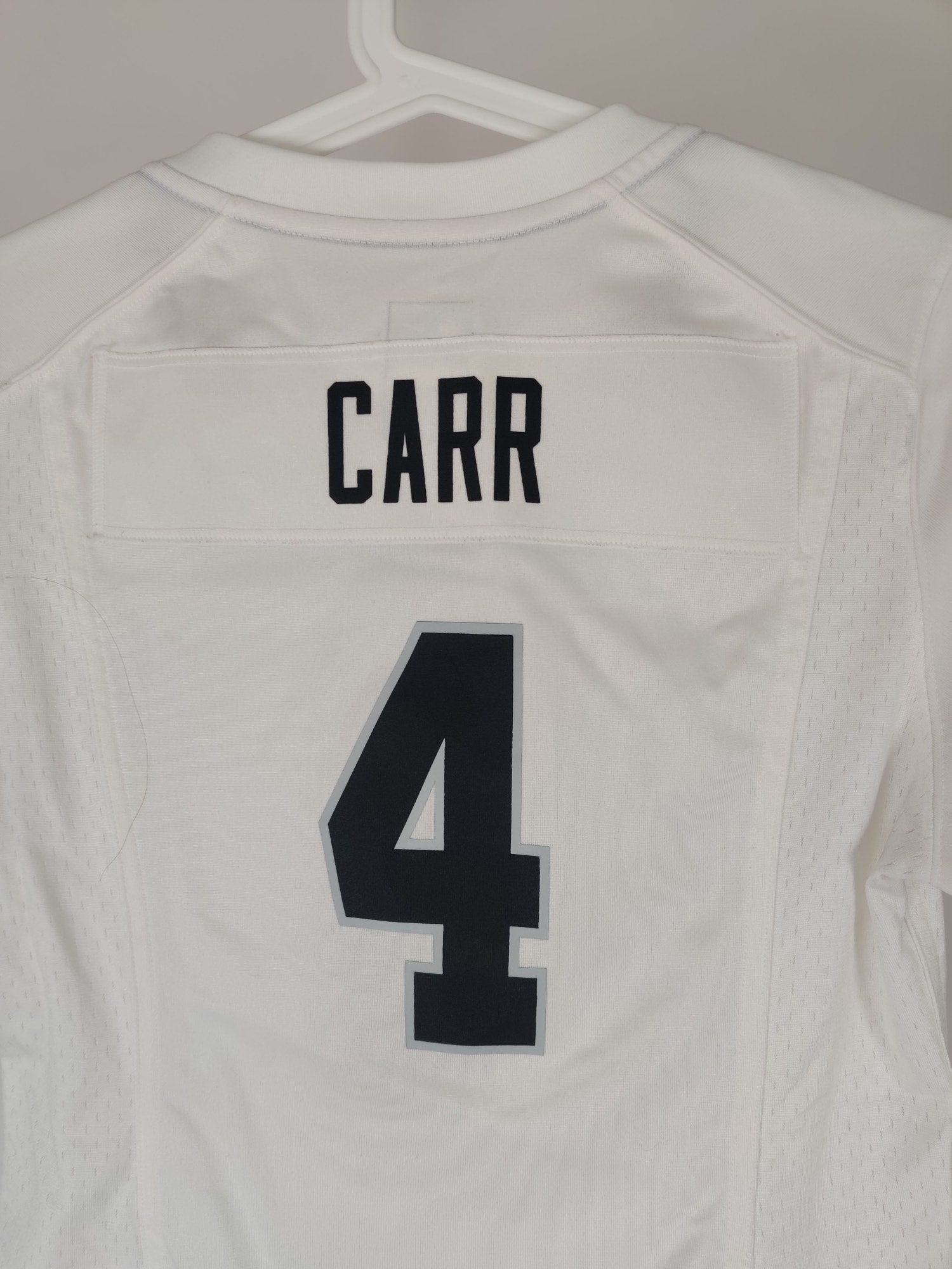 (V) Nike NFL on Field Women jersey Carr #4 white sport football sz S  - Picture 4 of 11