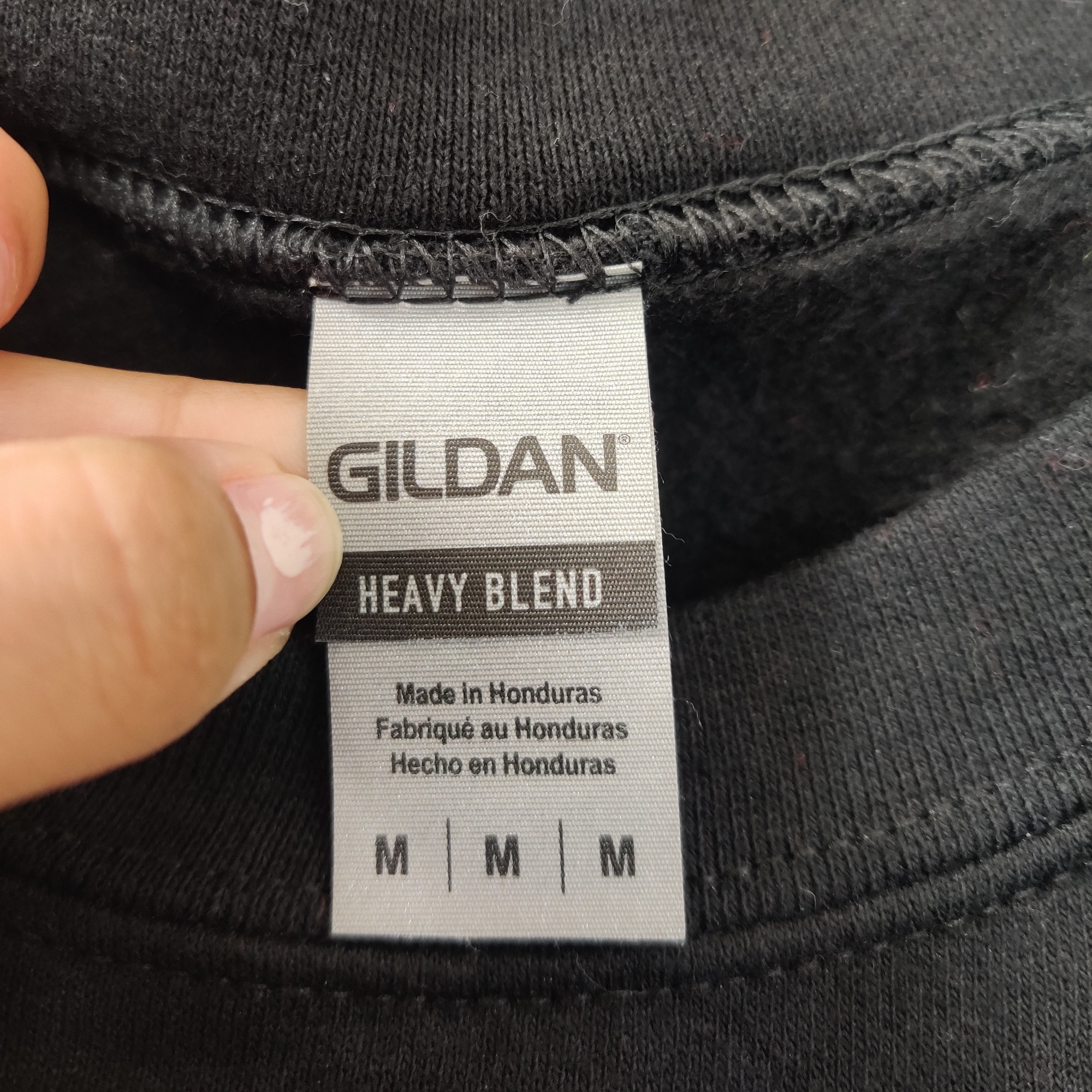 (V) VTG SUPER RARE I GOT LEGAL .. Gildan Men sweater black sz M  - Picture 8 of 8