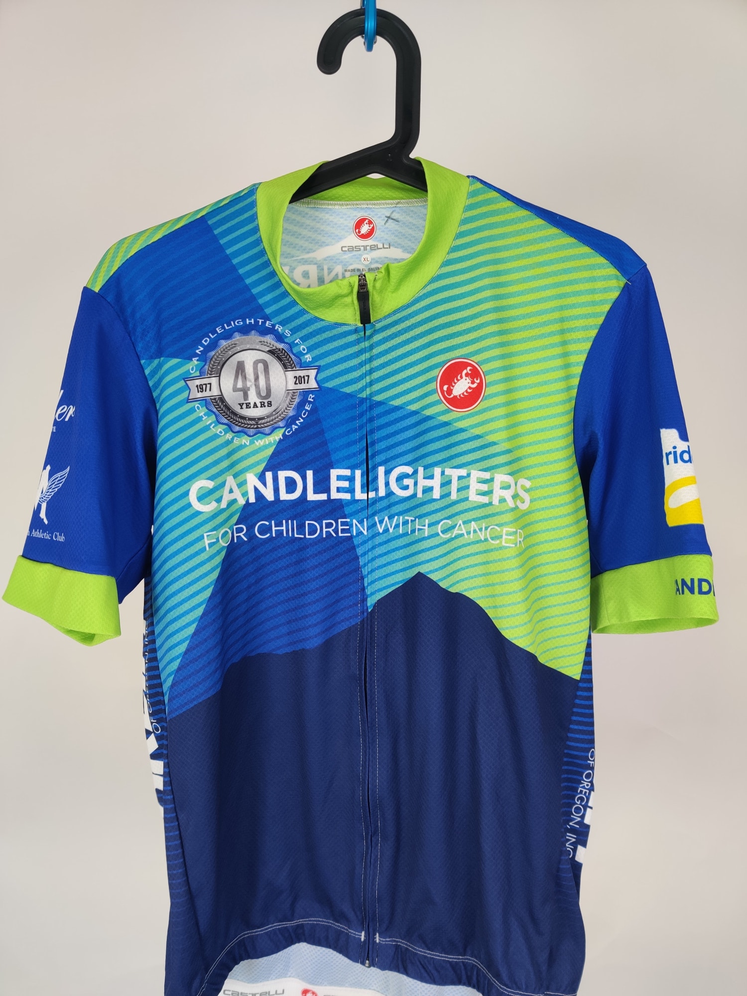 (V) Castelli Candlelighters Men cycling jersey lightweight multicolor sz XL  - Picture 5 of 11