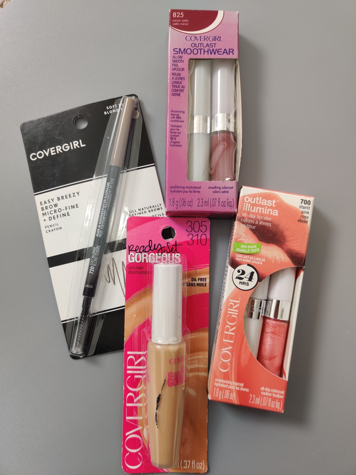 (V) New lot of 4 CoverGirl lipstick - 1 crayon eyeliner 1 concealer 224 - Picture 2 of 10