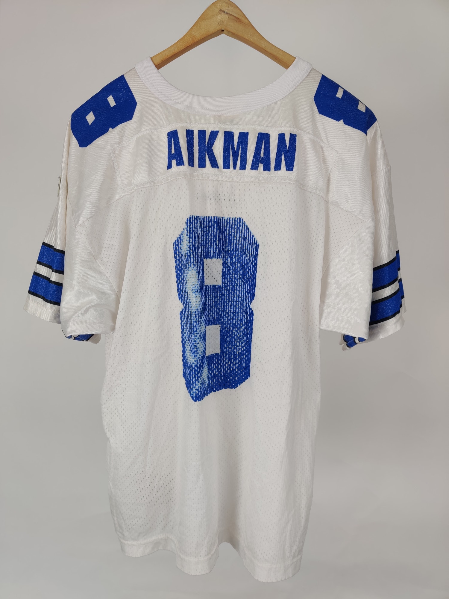 (V) Aikman #8 Vintage Wilson Youth Cowboys NFL Jersey Sz XL USA made  - Picture 6 of 10