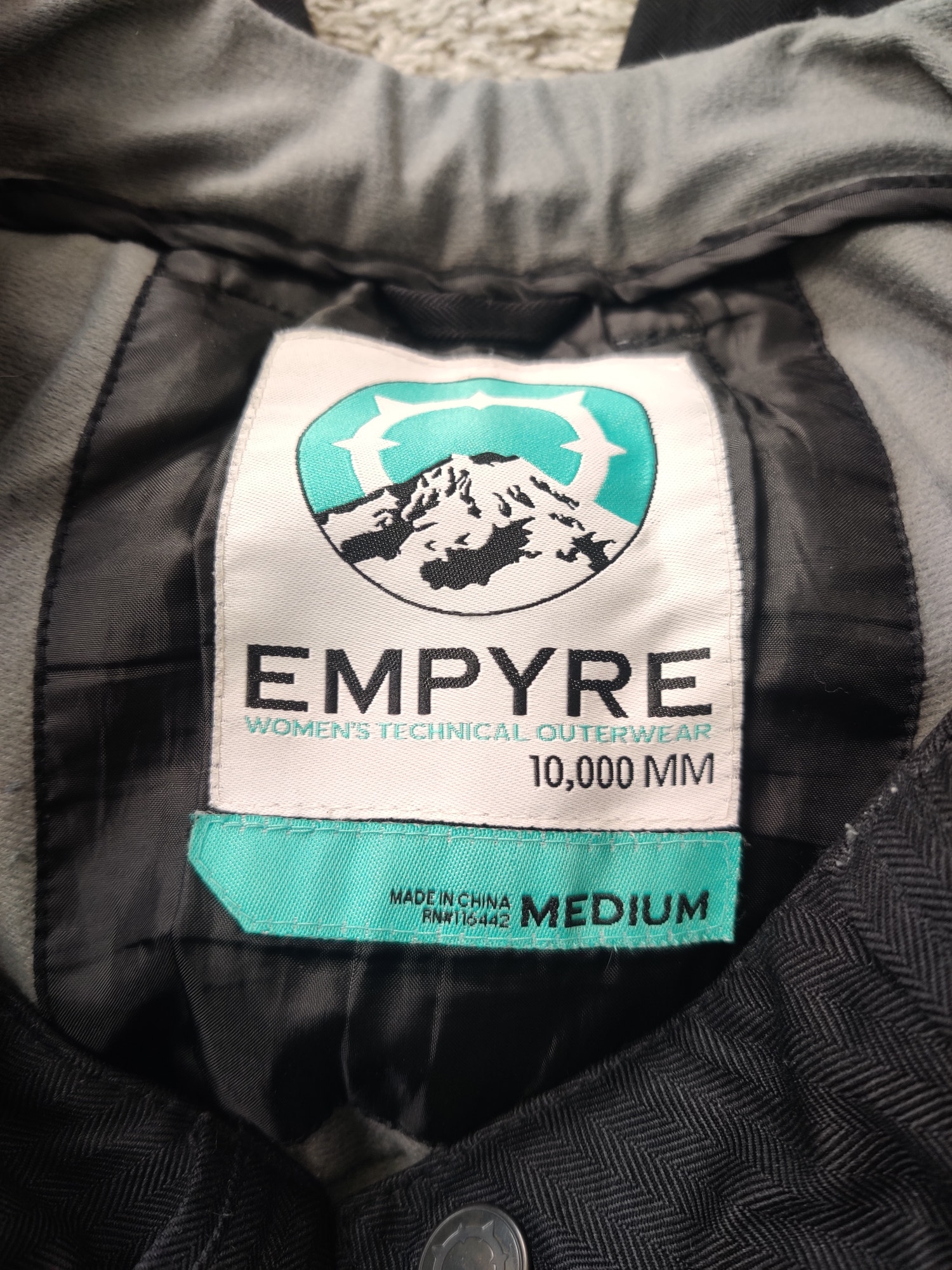 (V) Empyre Women snow pants snowboarding ski waterproof black 10,000 sz M - Picture 10 of 10