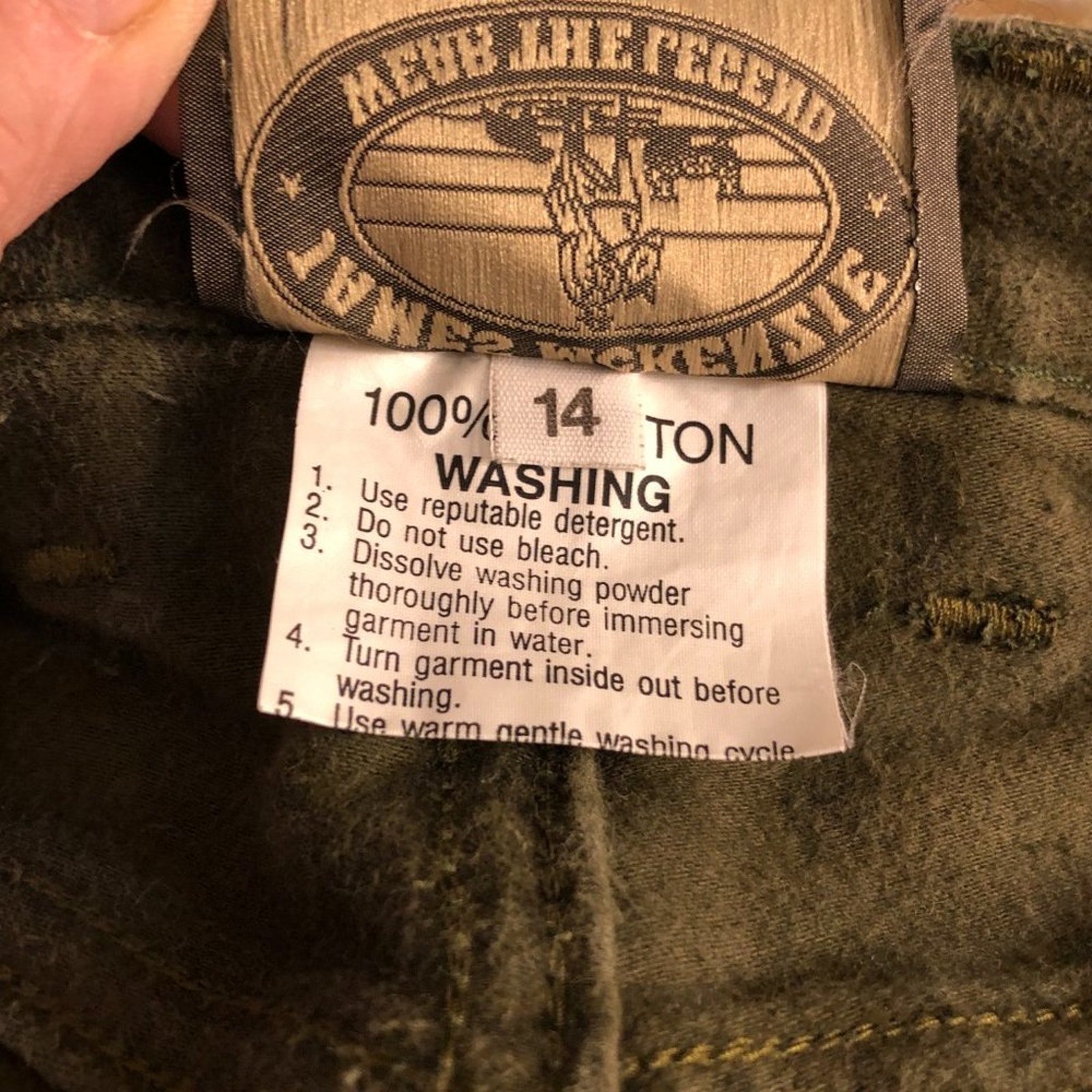 JAMES McKENZIE New Zealand Women's Moleskins Olive Green Jeans US/12 NZ/14 - Picture 8 of 11