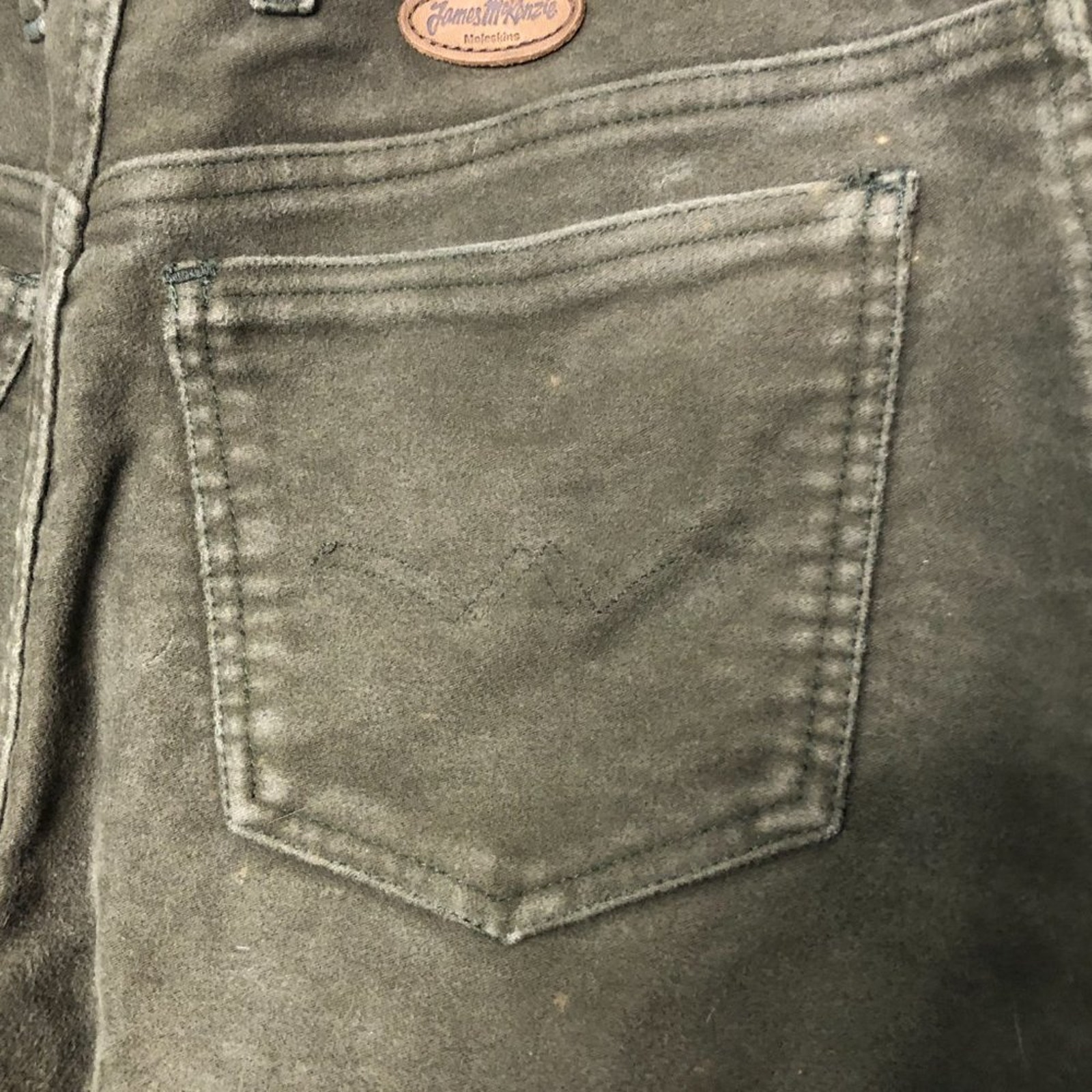 JAMES McKENZIE New Zealand Women's Moleskins Olive Green Jeans US/12 NZ/14 - Picture 5 of 11