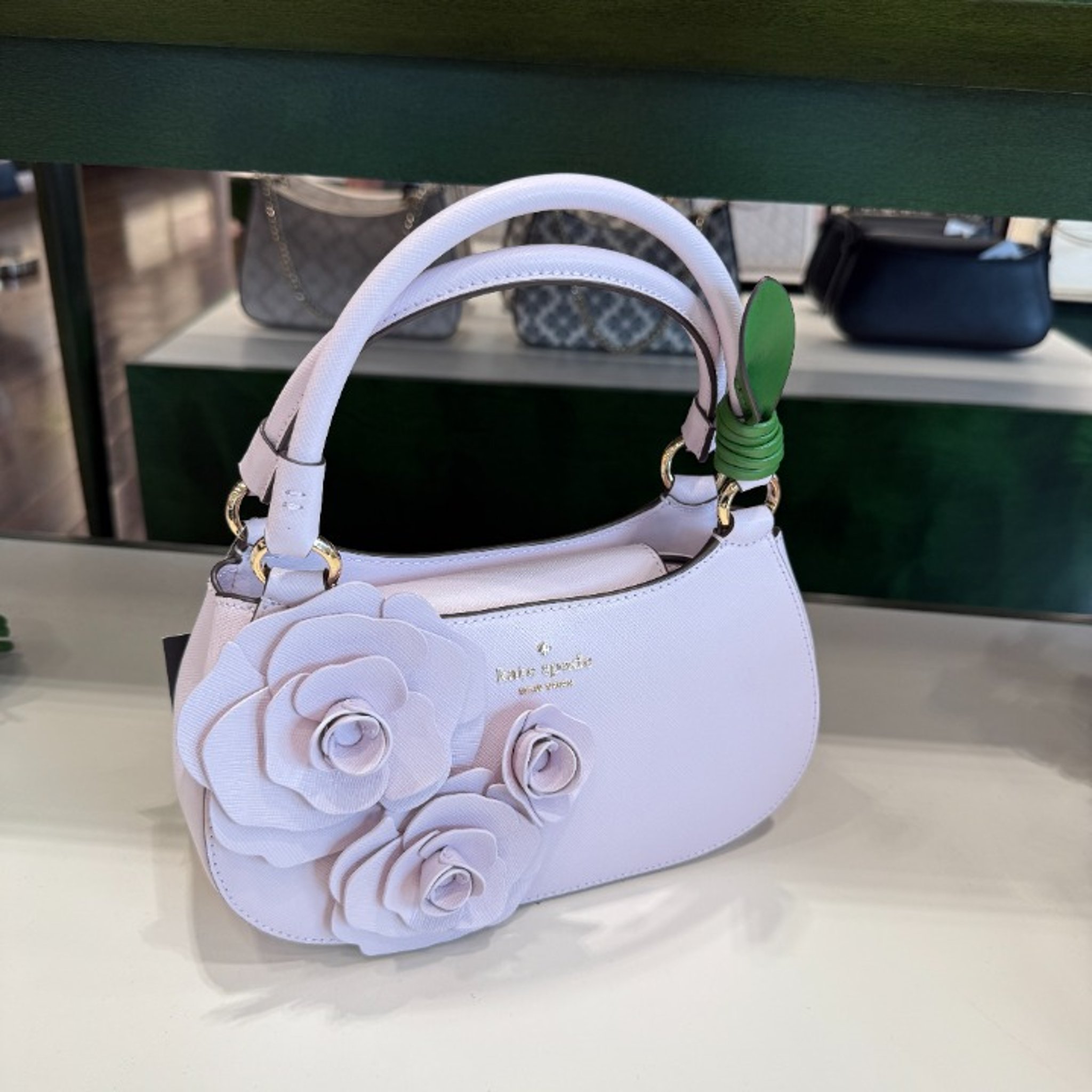 Kate Spade KL038 Love Shack Flora Heart Crossbody In Pale