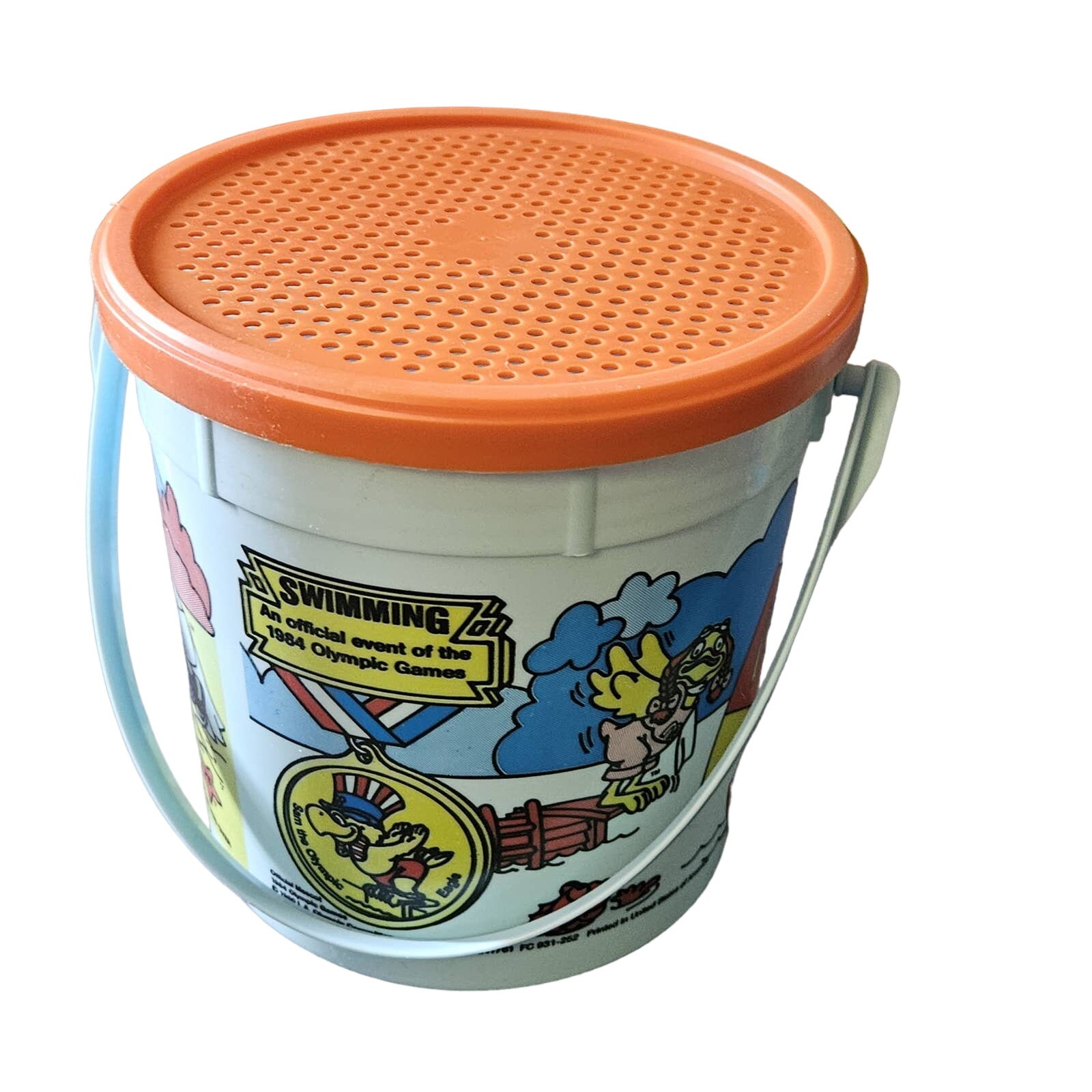 1984 McDonalds Happy Pail Plastic Bucket Olympic Games eBay