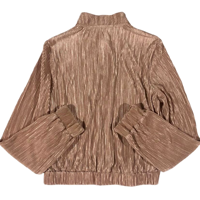 Giacca Bomber Zara Rosa Plissettata XS Tuta Felpa Y2K Tempo Libero Slouchy - Foto 2 di 6