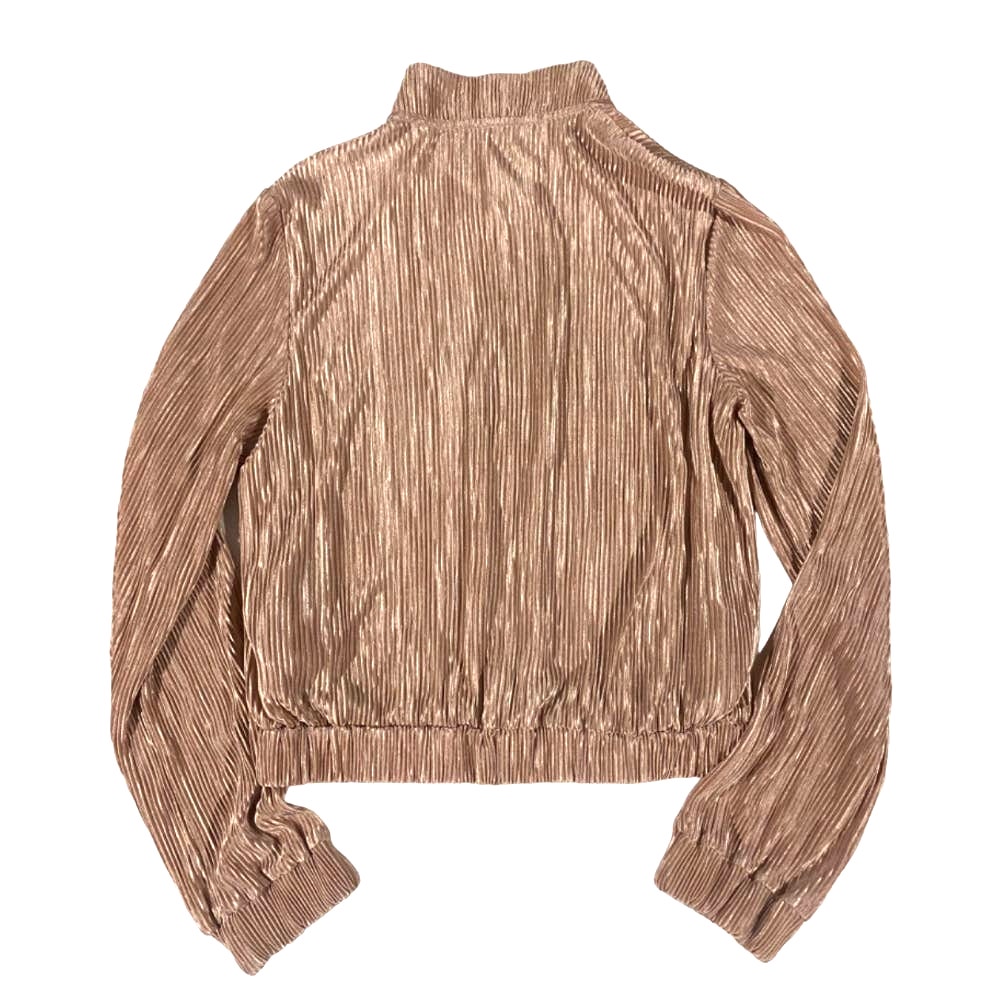 Giacca Bomber Zara Rosa Plissettata XS Tuta Felpa Y2K Tempo Libero Slouchy - Foto 4 di 6