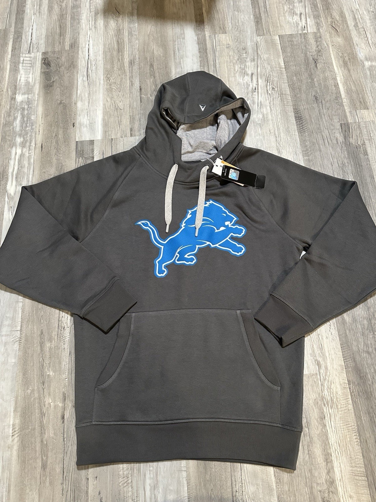 NWT Men’s Antigua Detroit Lions Victory Hoodie Grey Medium Sweatshirt
