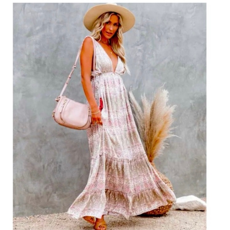 Fate Boho Maxi Dress size Small