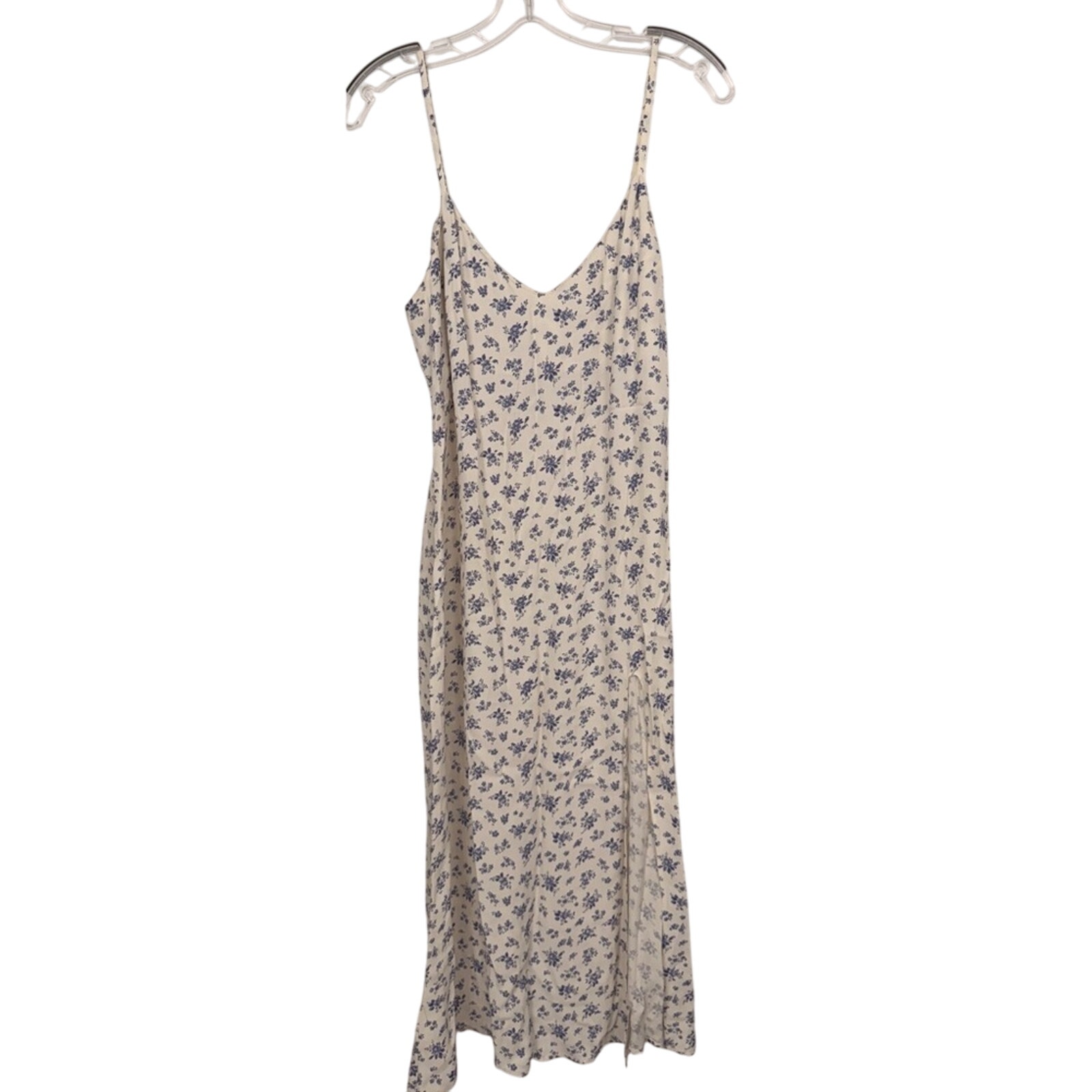NWT Reformation Crimini Gracie Midi Slip Dress Blue & White Floral