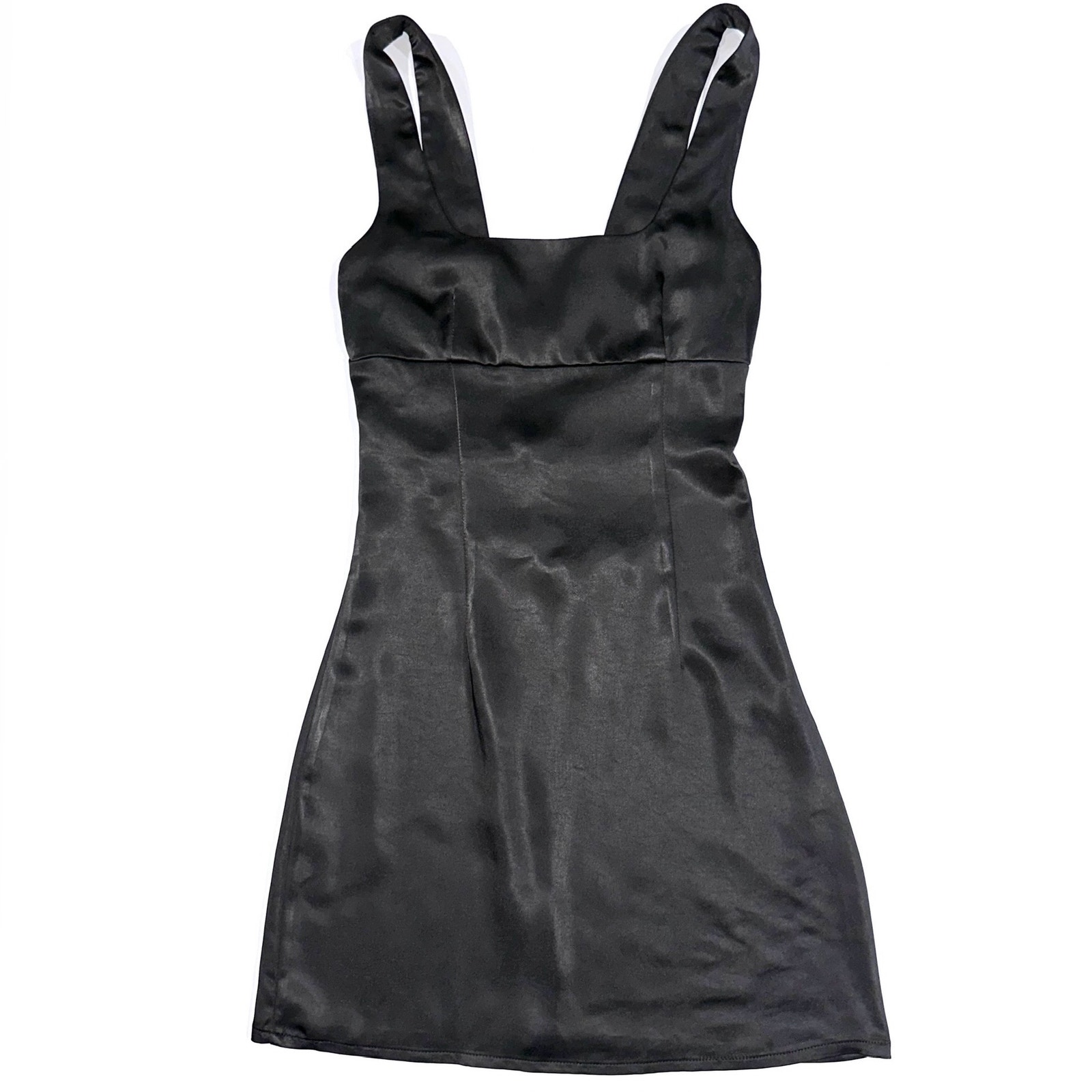NWT Princess Polly Black Satin Cobie Mini Dress Size 2 - Picture 3 of 15