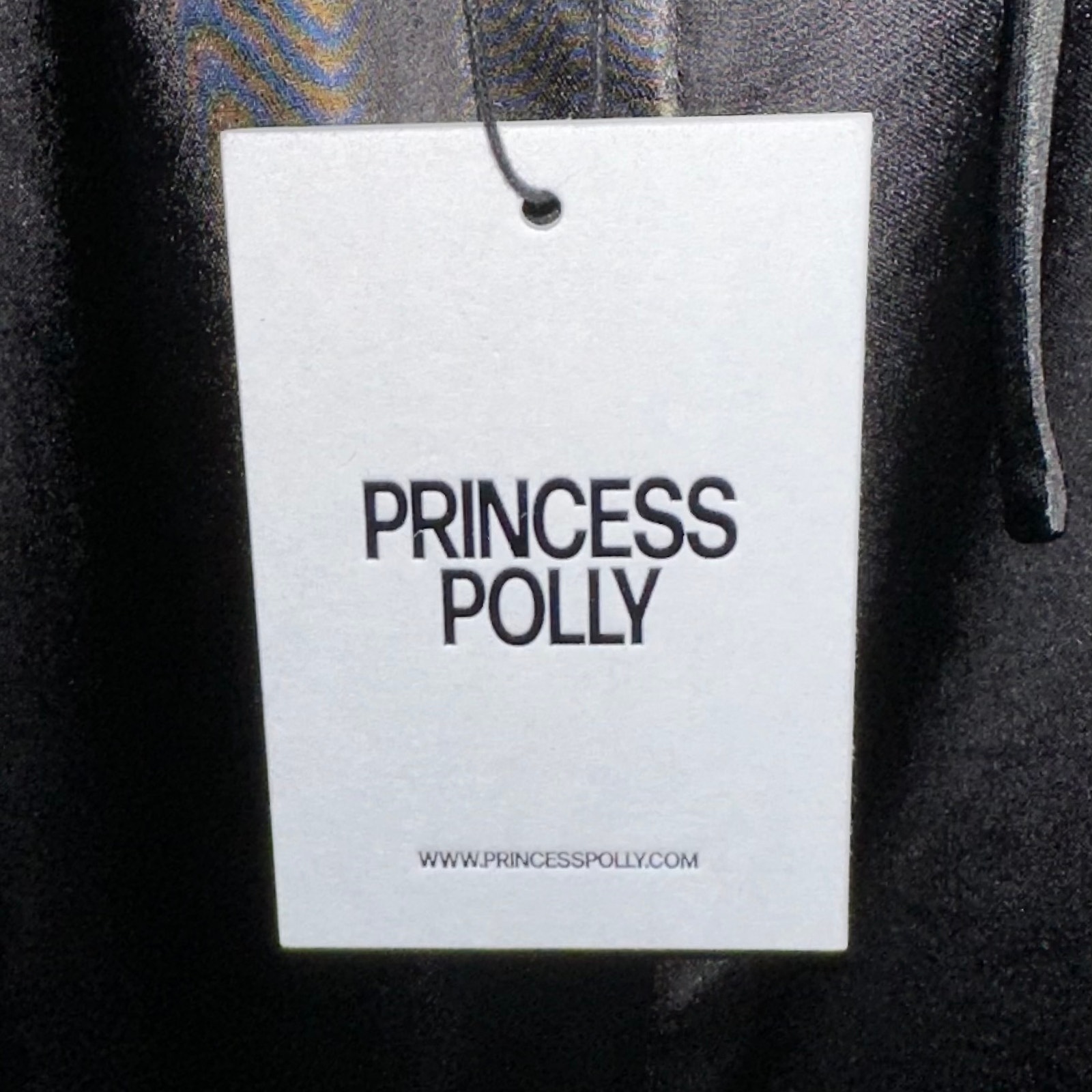 NWT Princess Polly Black Satin Cobie Mini Dress Size 2 - Picture 8 of 15