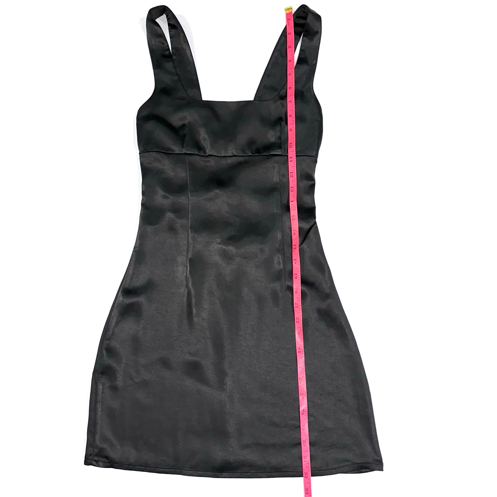 NWT Princess Polly Black Satin Cobie Mini Dress Size 2 - Picture 14 of 15