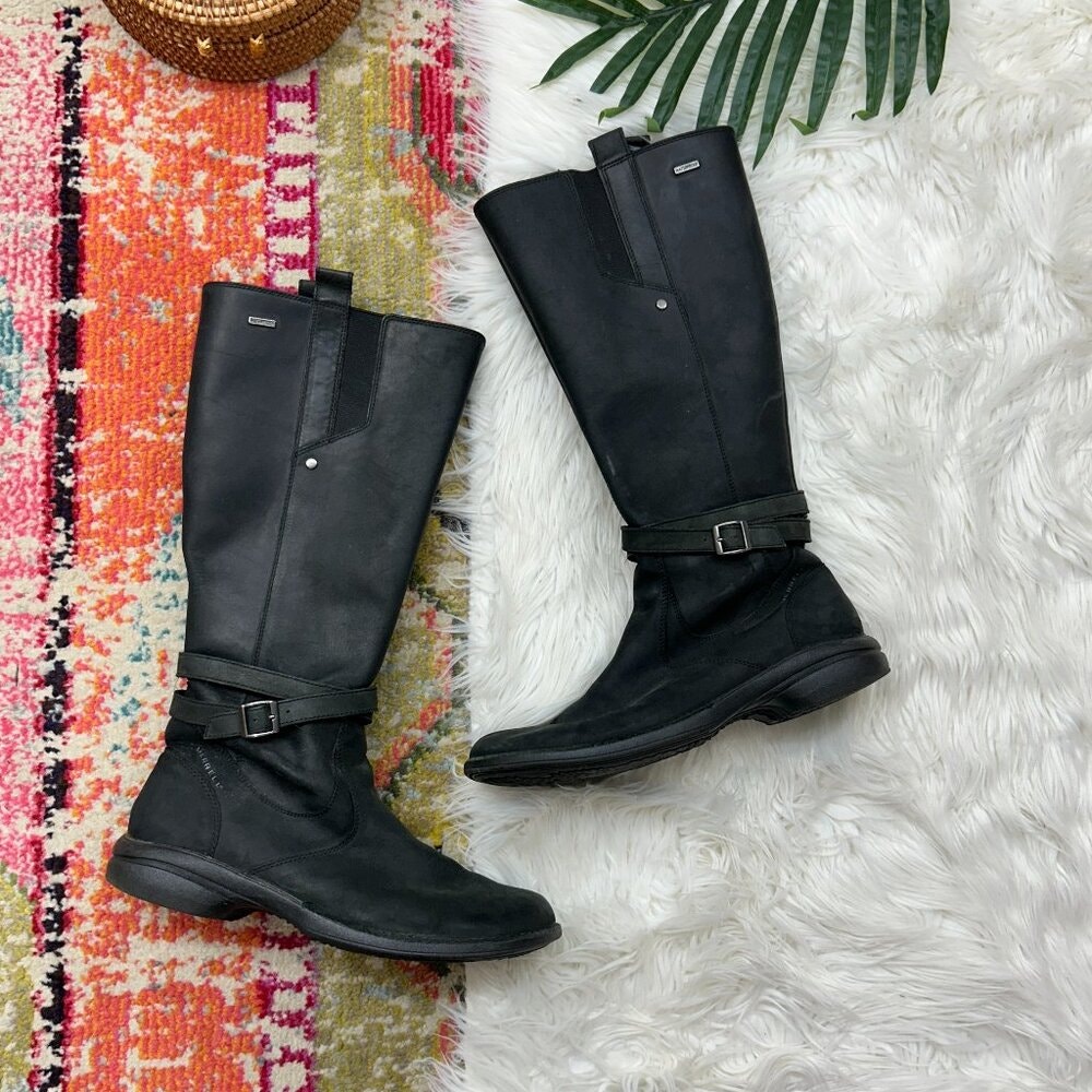 Merrell Neutral Black Leather Tall Knee High Boots 11