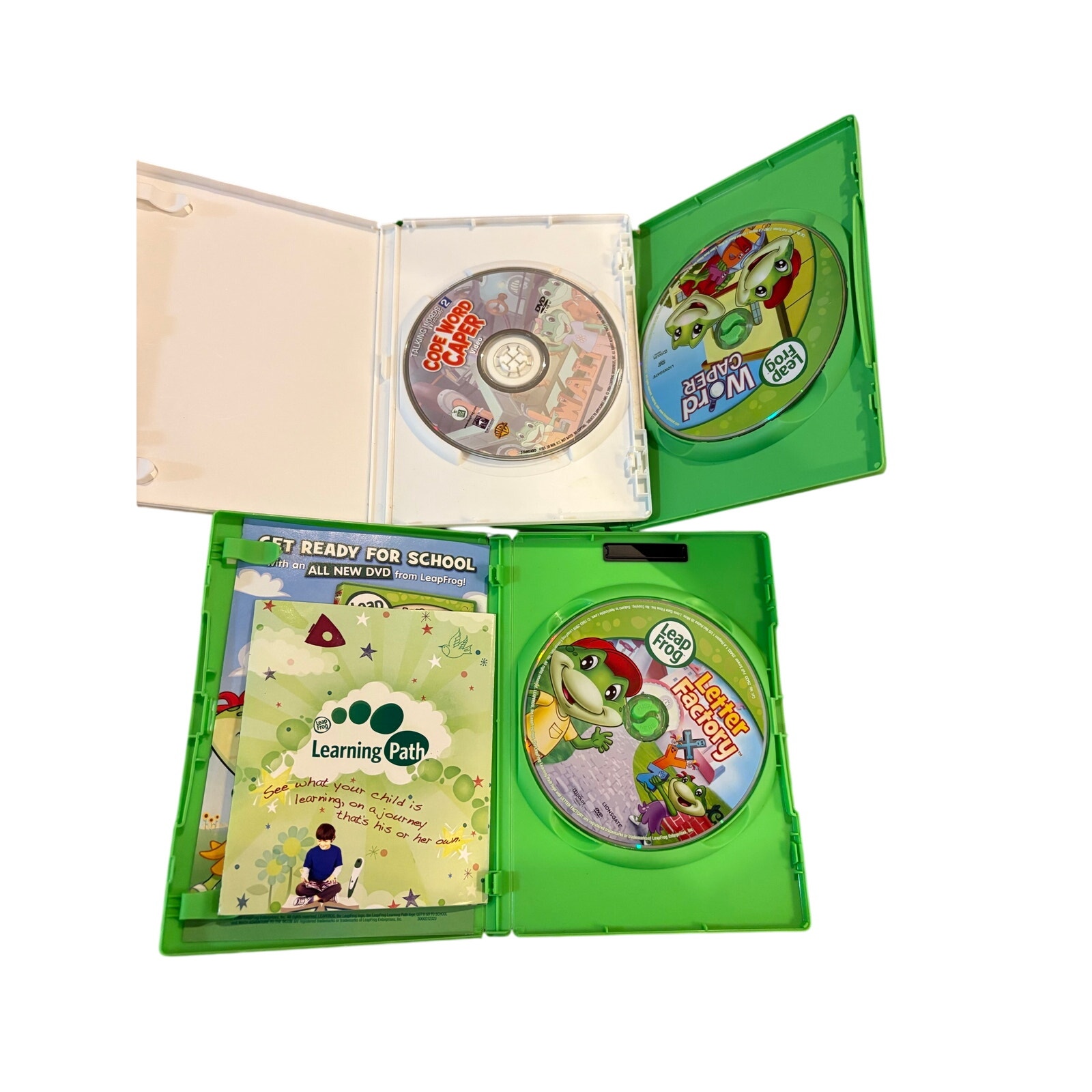 LEAPFROG LEARNING PATH Game Lot Letter Factory Word Caper Learn to Read ...