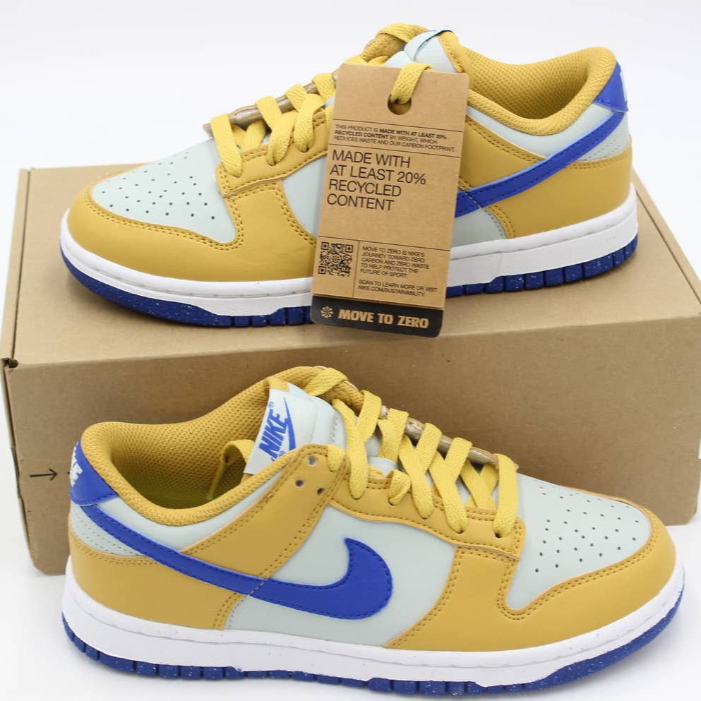 Pre-owned Nike Wmns Dunk Low Next Nature "wheat Gold Royal" Size 8 Style Dn1431 700