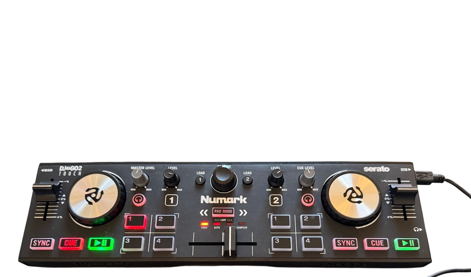 Numark DJ2Go2 Touch 2-Channel DJ Controller Tested Working