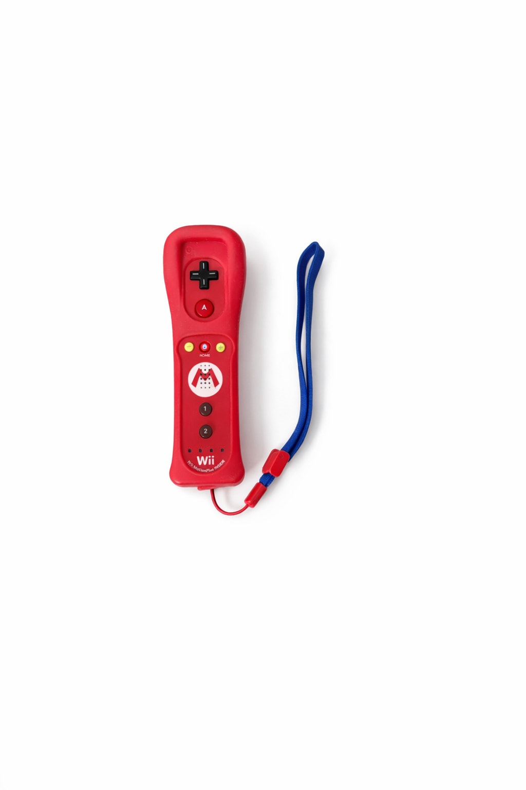 Nintendo Wii Motion Plus Mario Edition Remote With Lanyard