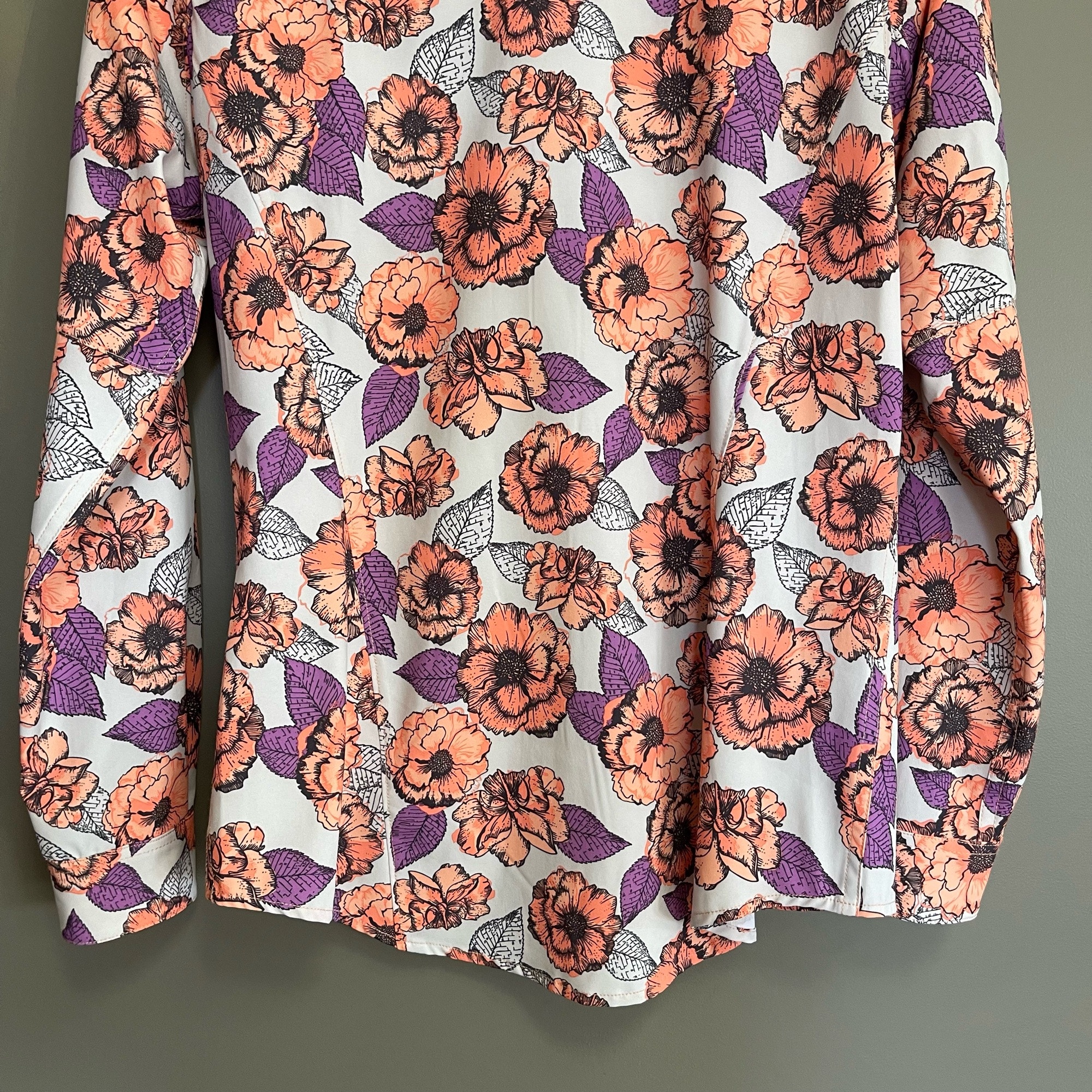Duluth Trading Co. Sidewinder Printed Gardening Shirt Size