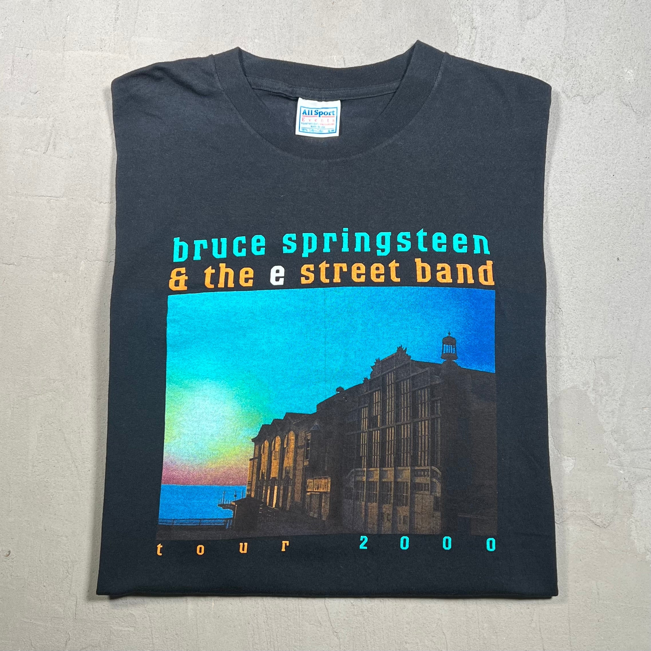 Vintage 2000 Bruce Springsteen and the E Street Band Black Tee Size XL