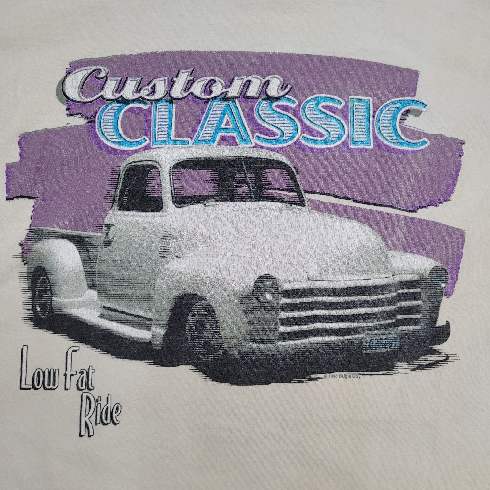 Vintage 1998 Classic Car Shirt Large 21x28 Ivory USA | eBay