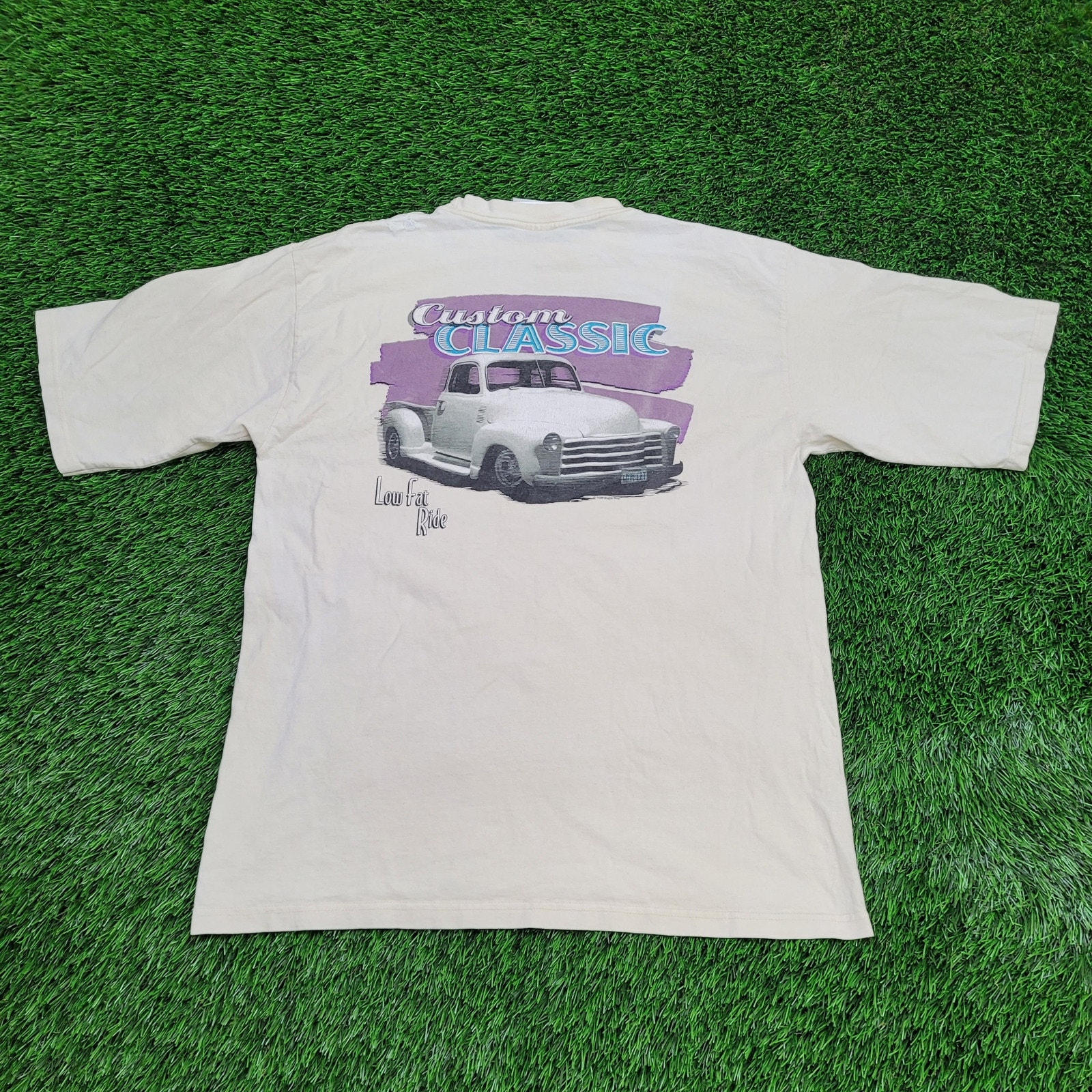 Vintage 1998 Classic Car Shirt Large 21x28 Ivory USA | eBay