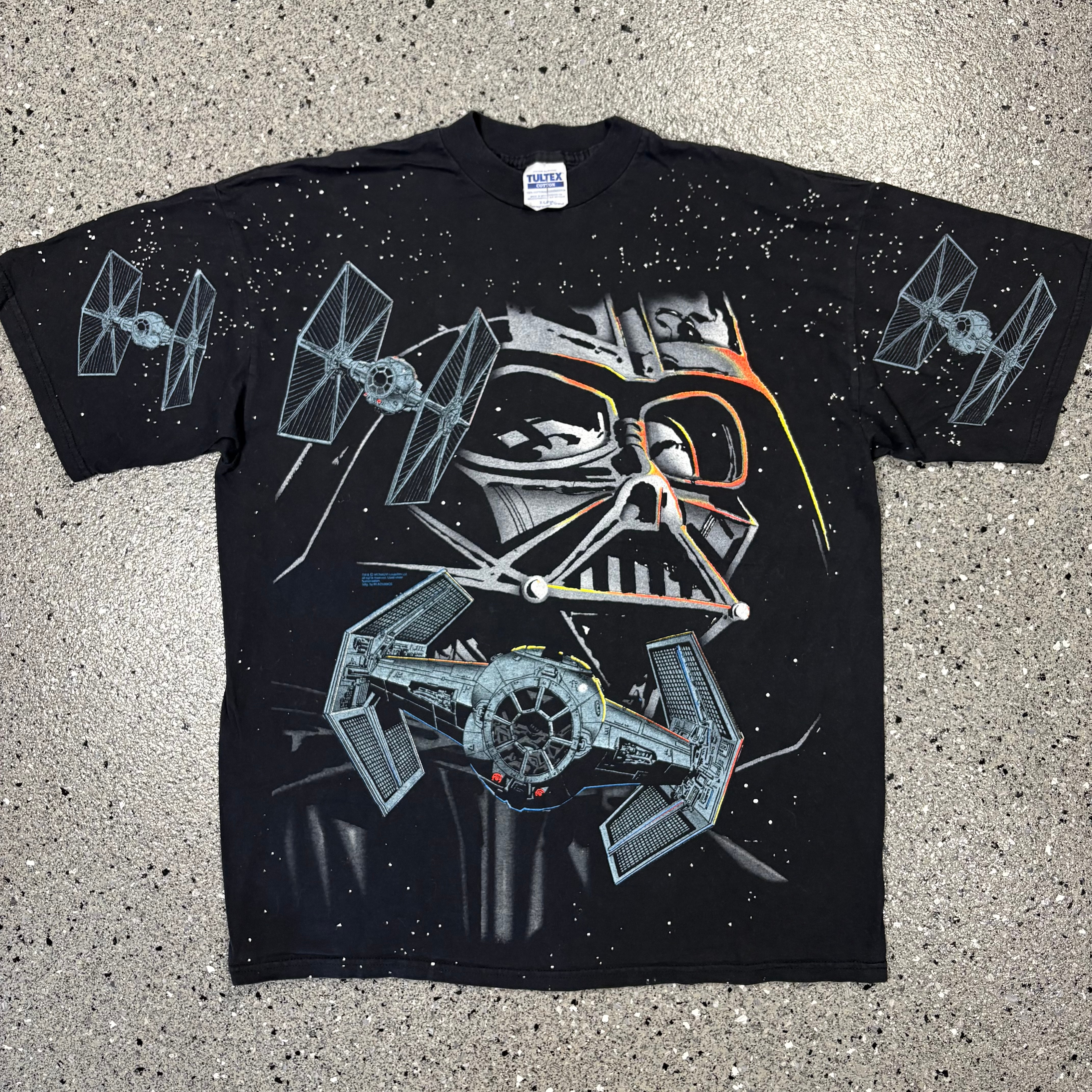 Vintage 1996 Star Wars Darth Vader All Over Print T-shirt size Men’s XL